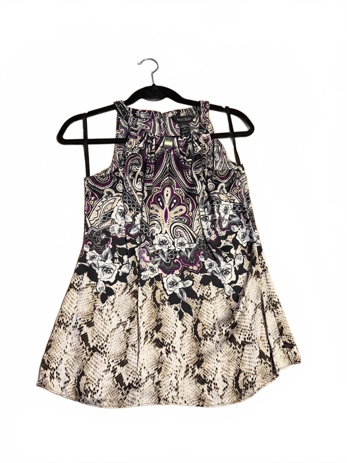 Other White House Black Market Silk Stretch Size 6 Printed Tank Size M / US 6-8 / IT 42-44 - 4 Thumbnail
