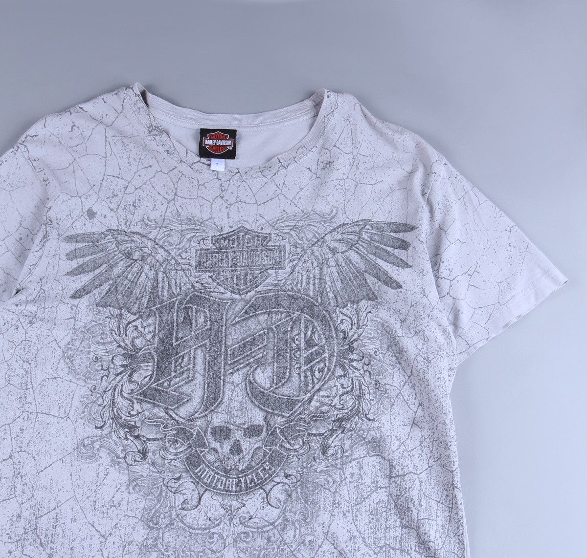 Harley Davidson Harley Davidson Vintage T Shirt Moto USA National Tee Gray S Size US S / EU 44-46 / 1 - 2 Thumbnail
