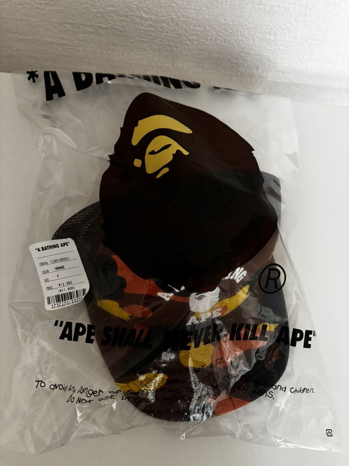 Bape Authentic ape bape 1st camo college cap trucker hat new Size ONE SIZE - 10 Thumbnail
