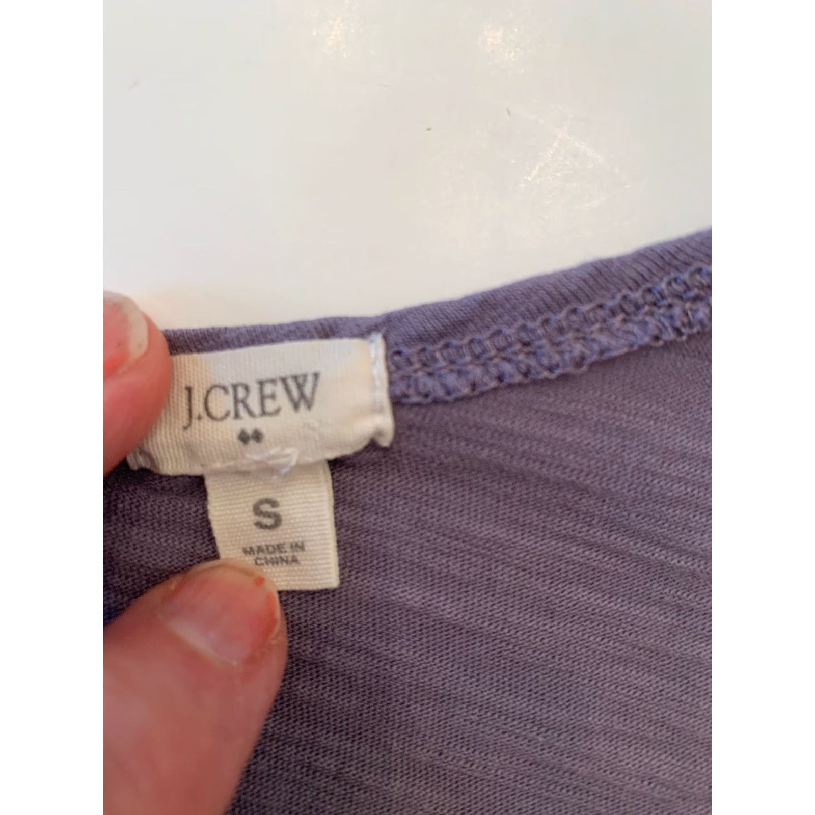 J.Crew VINTAGE Small J.Crew Purple Tank Muted Purple Knit Ruffle Front Style Sleeveless Women's Size S / US 4 / IT 40 - 6 Thumbnail