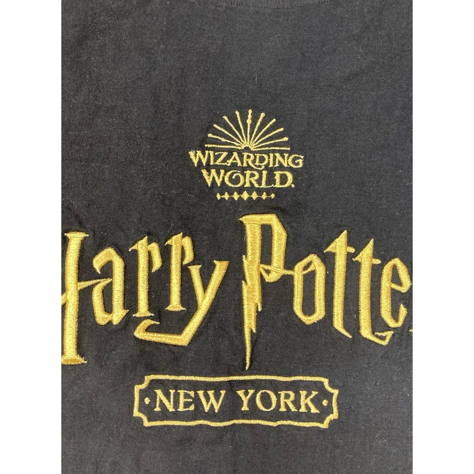 Vintage VINTAGE? Harry Potter Wizarding World New York T-shirt Women Large Black Short Sleeve Size L / US 10 / IT 46 - 2 Thumbnail