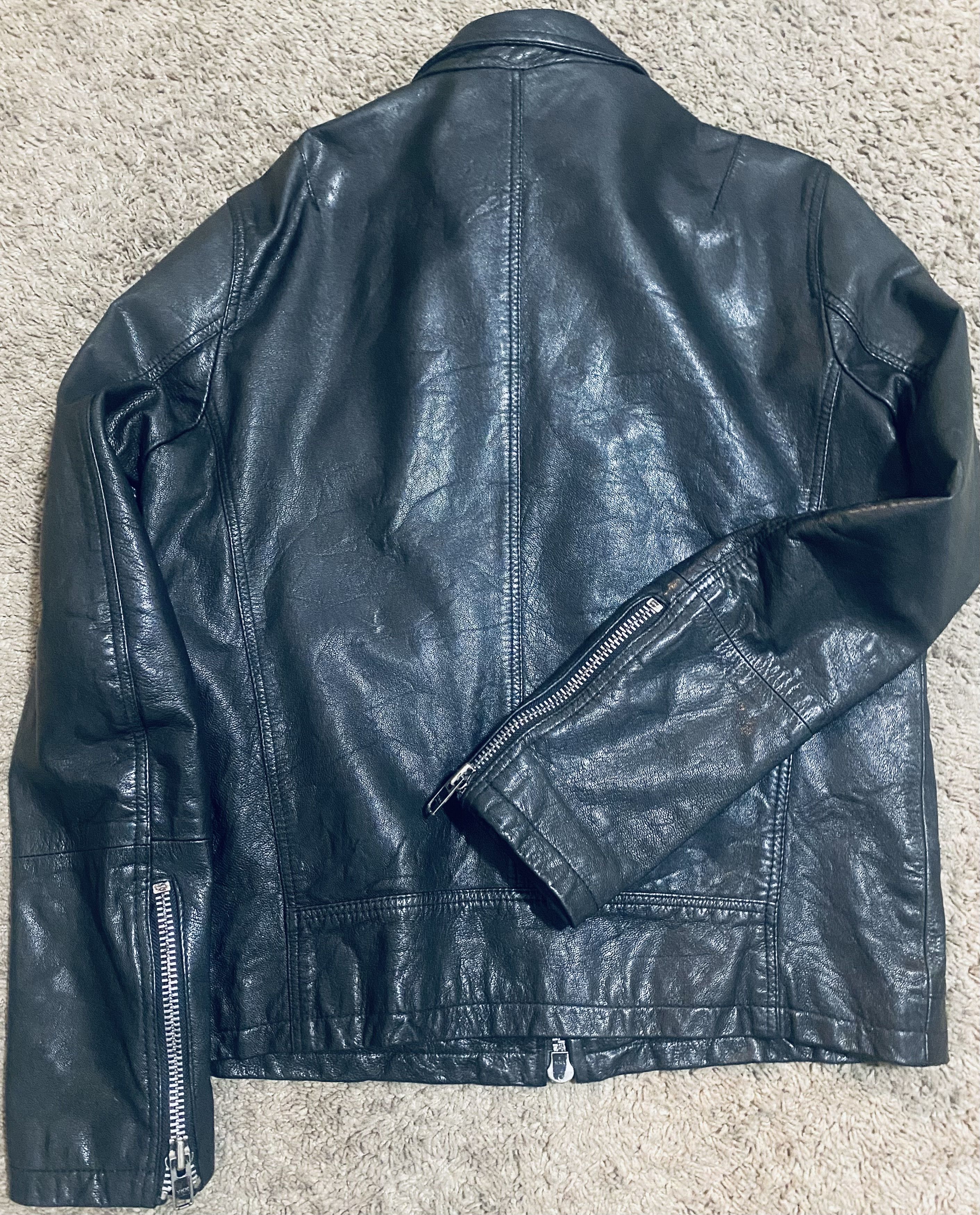 Allsaints All Saints Habanero BLK Leather Jacket ALLSAINTS Size US L / EU 52-54 / 3 - 11 Thumbnail