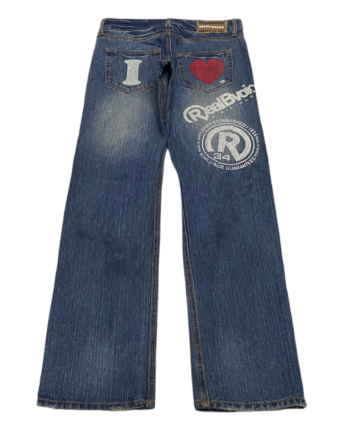 Japanese Brand RARE🔥RBV REALBVOICE DISTRESSED DENIM JEANS Size US 30 / EU 46 - 1 Thumbnail