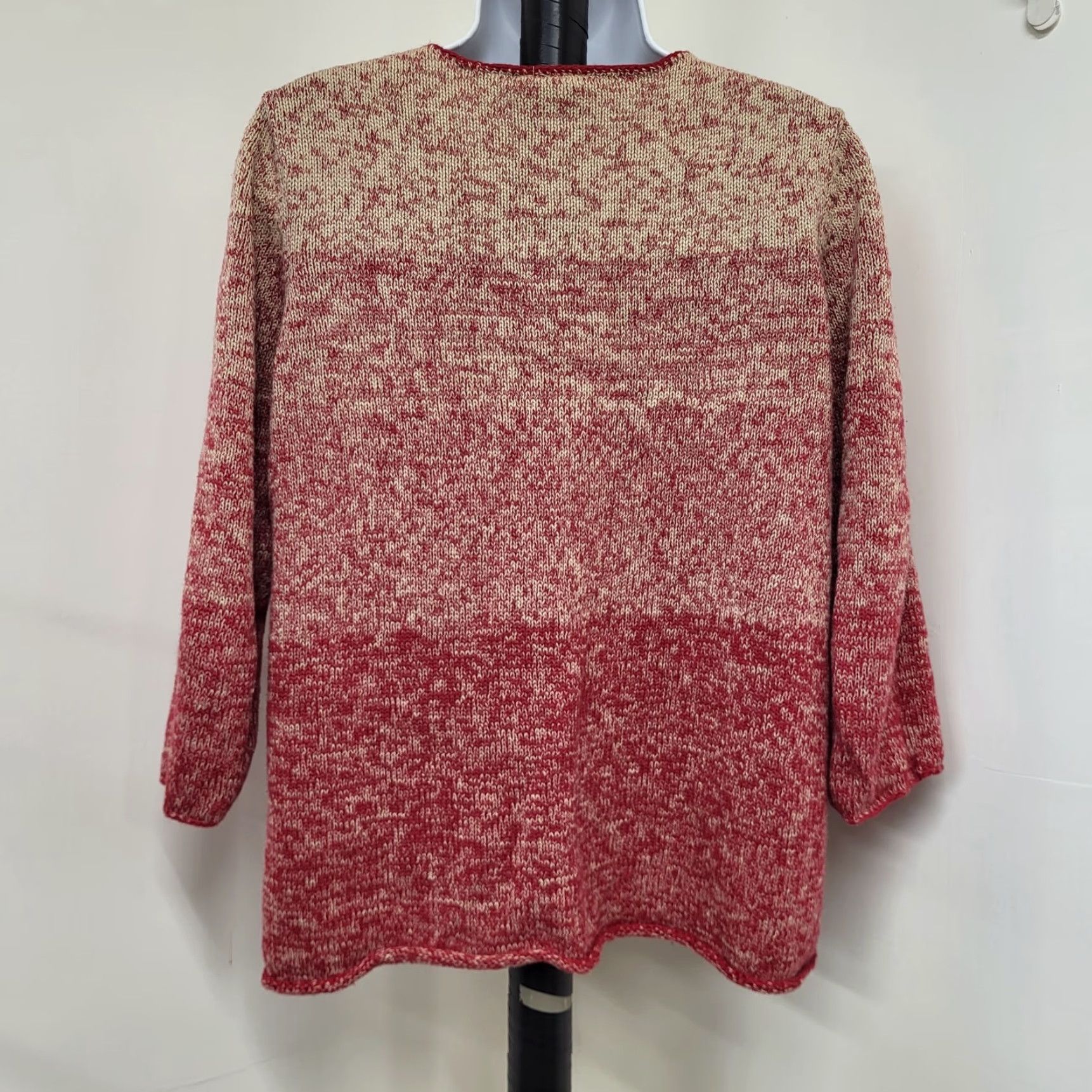 Vintage VTG Koret Women's Medium Mauve Pink Embroidered Beaded Floral Sweater EUC Size M / US 6-8 / IT 42-44 - 7 Thumbnail