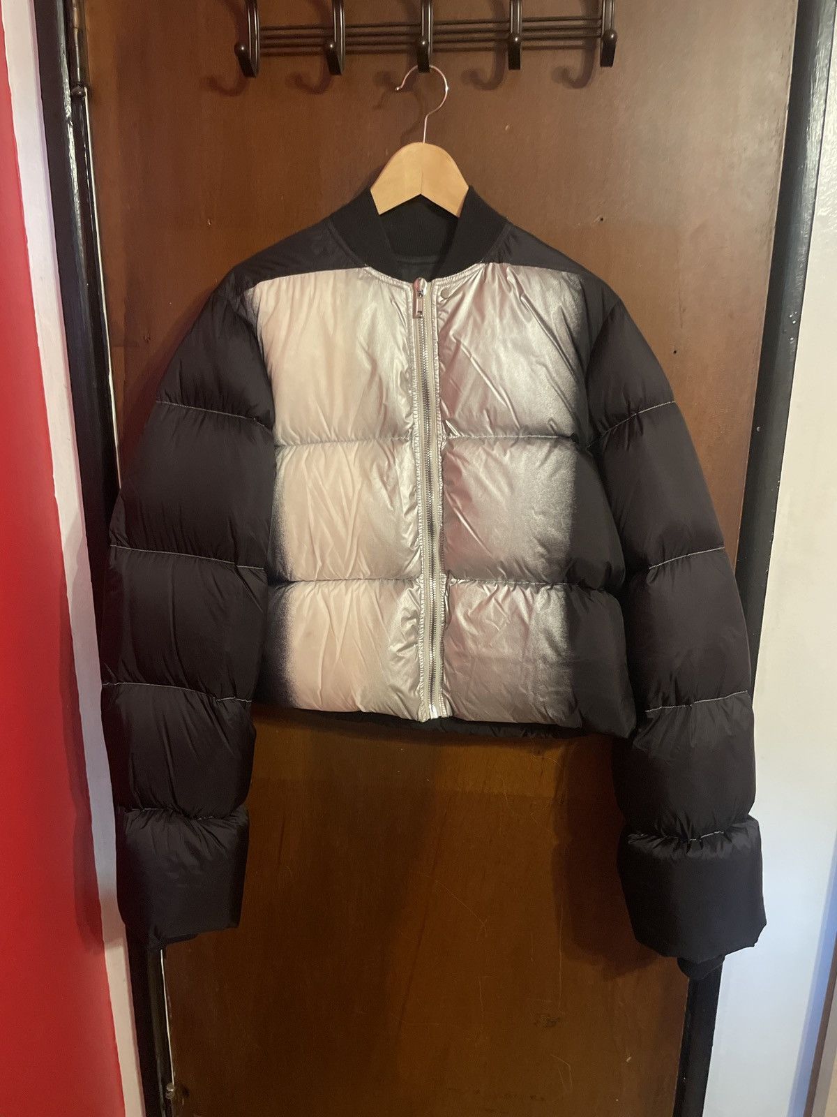 Image of Rick Owens "larry" Puffer Jacket From Fw19 in Black, Men's (Size Small)