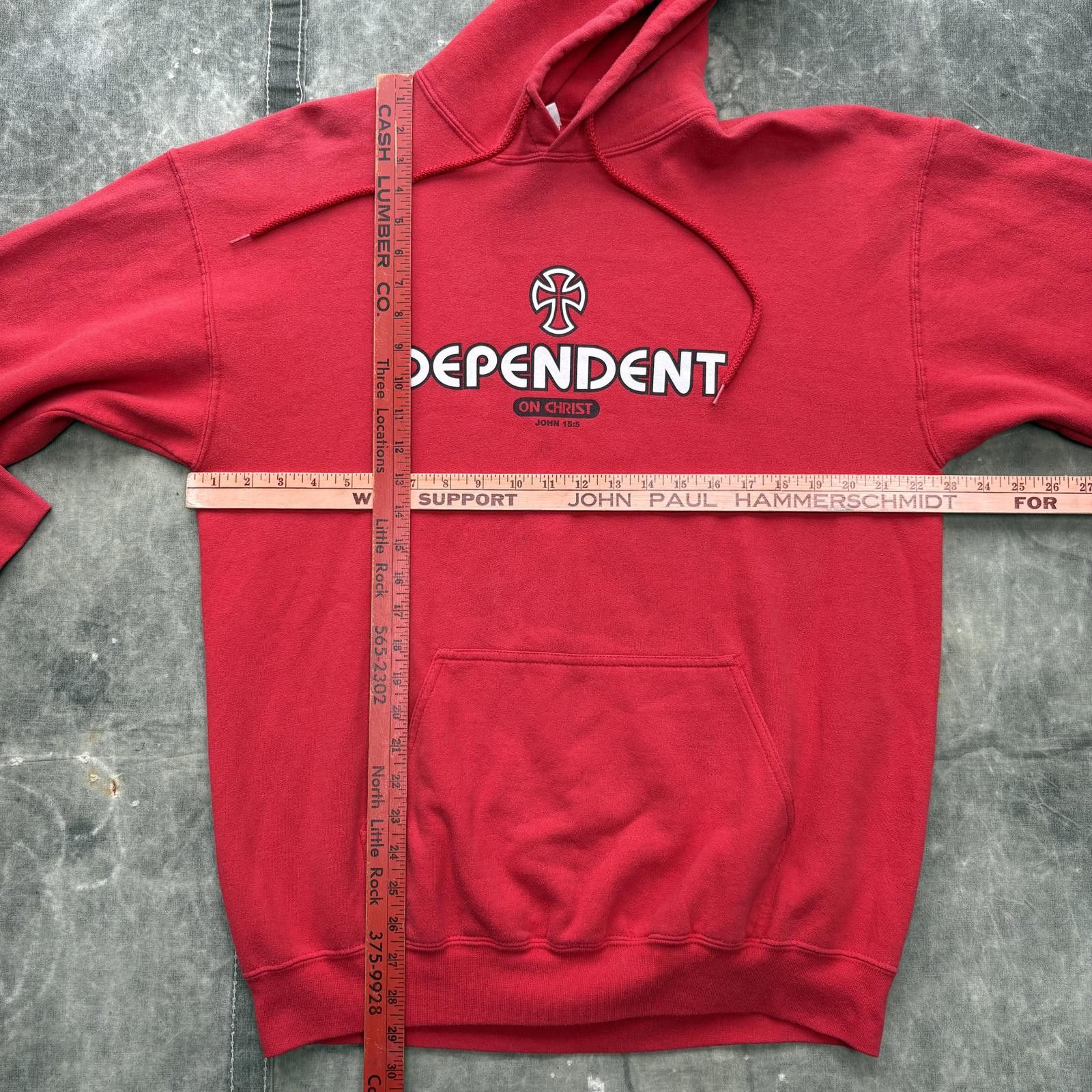 Independent Truck Co. Vintage Y2K Independent Dependent On Christ Religious Hoodie Size US L / EU 52-54 / 3 - 6 Thumbnail