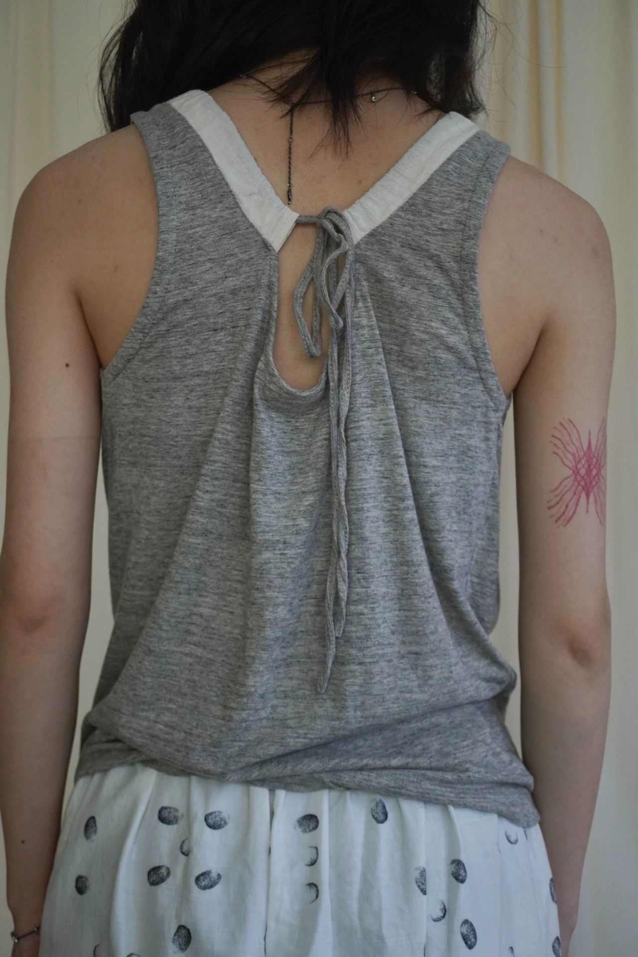 Dries Van Noten DVN 1990s Cotton-Linen Drawstring Pleated Vest Size S / US 4 / IT 40 - 8 Thumbnail