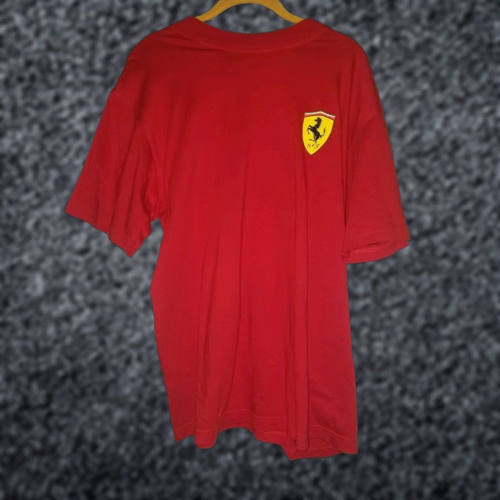 Ferrari VINTAGE Ferrari Retro Logo Red T-Shirt Mens M Racing Scuderia Ferrari Formula One 90s Shirt Mens M Red Logo Cotton Short Sleeve Graphic Tee Size US M / EU 48-50 / 2 - 1 Thumbnail
