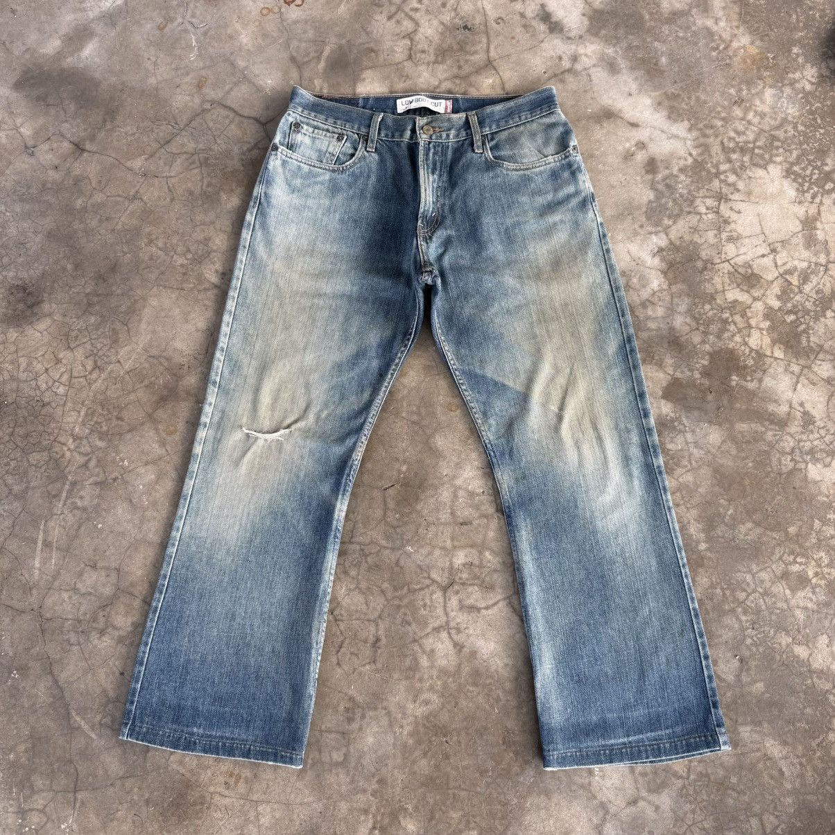 Levi's Vintage Clothing W34x28 Vintage Levi's 527 Low Bootcut Faded Denim Jean Size US 34 / EU 50 - 1 Thumbnail