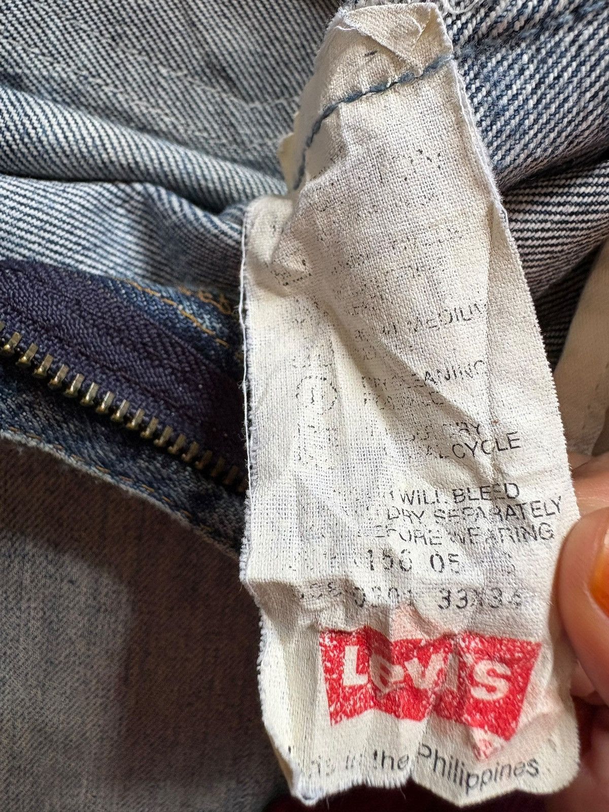 Levi's × Levi's Vintage Clothing Vintage 90s Levis 598 Mud Wash Distressed Loose Baggy Jeans Size US 32 / EU 48 - 11 Thumbnail