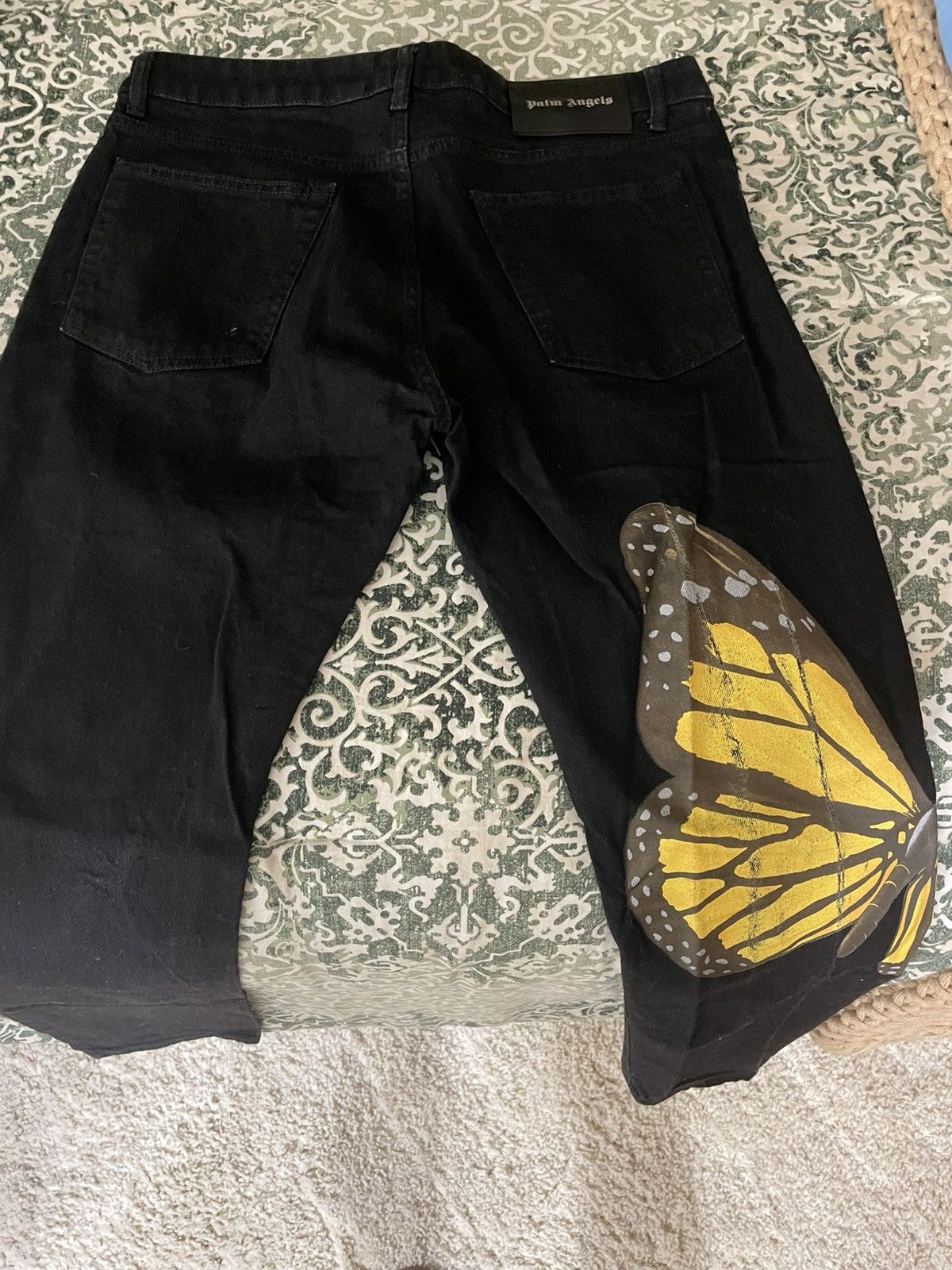 Palm Angels Palm Angels Butterfly Jeans Size US 34 / EU 50 - 4 Thumbnail