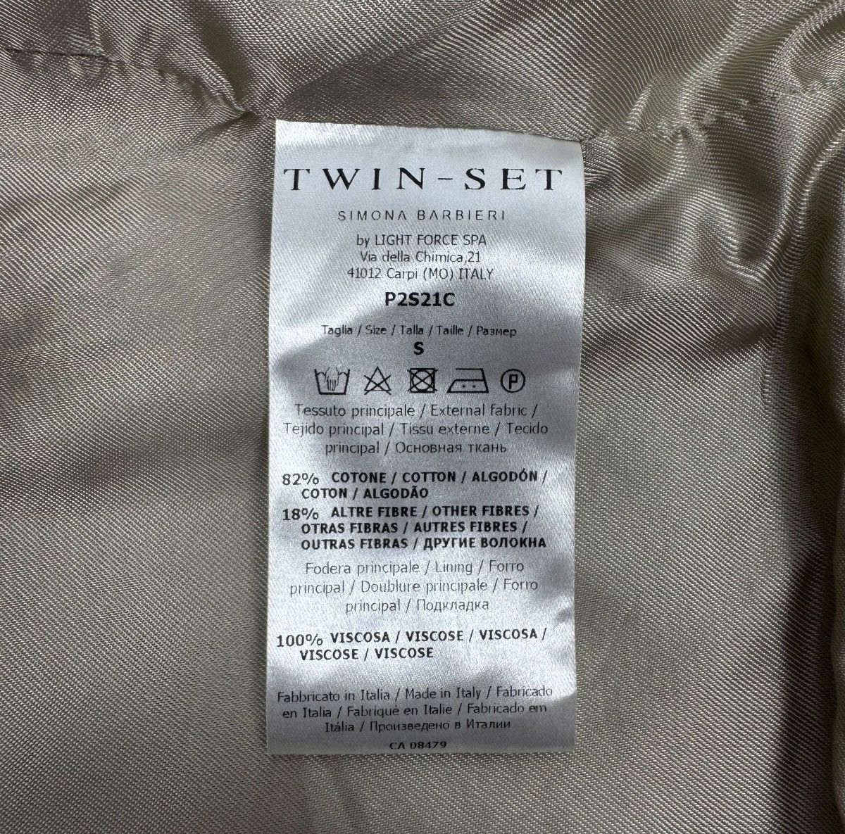 TWINSET TwinSet Cotton Twill Jacket 3/4 Sleeve Fringed size S Size S / US 4 / IT 40 - 15 Thumbnail