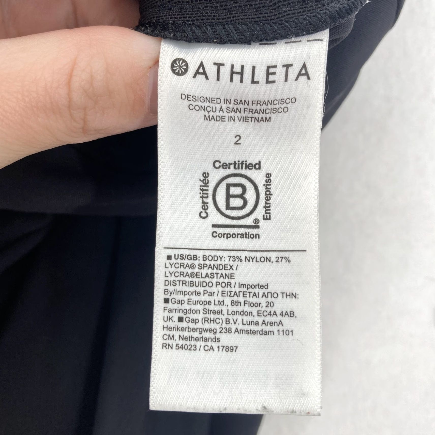 Athleta Athleta Pants Womens 2 Black Stellar Trouser Stretch Zip Pockets Work Travel Dress Pants Regular Waist Pull On Tapered Leg 28in Inseam Black Womens Size 26" / US 2 / IT 38 - 5 Thumbnail