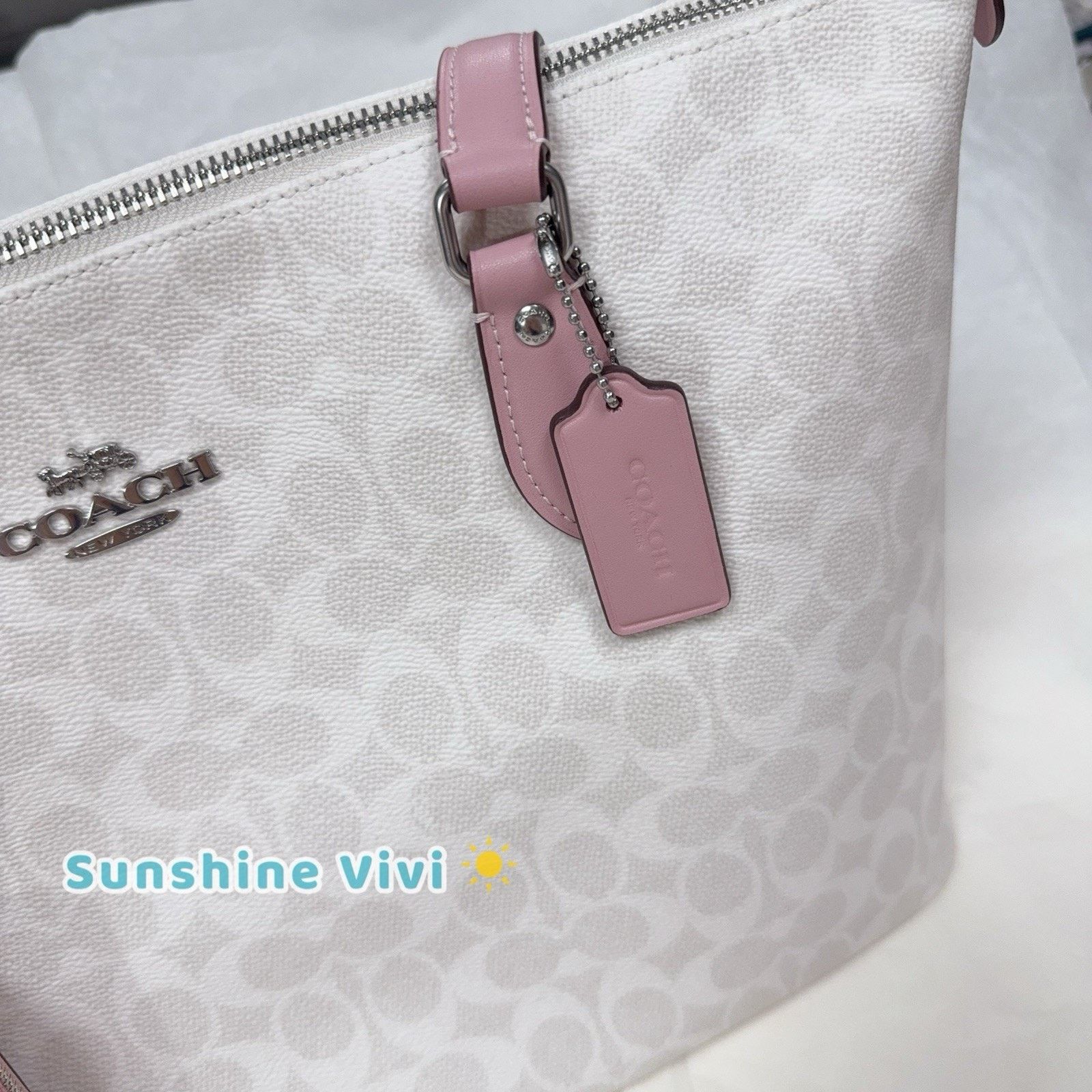 Coach NWT COACH Bundle CW381 Gallery Tote Bag&CW883 Zip Card Case Size ONE SIZE - 6 Thumbnail