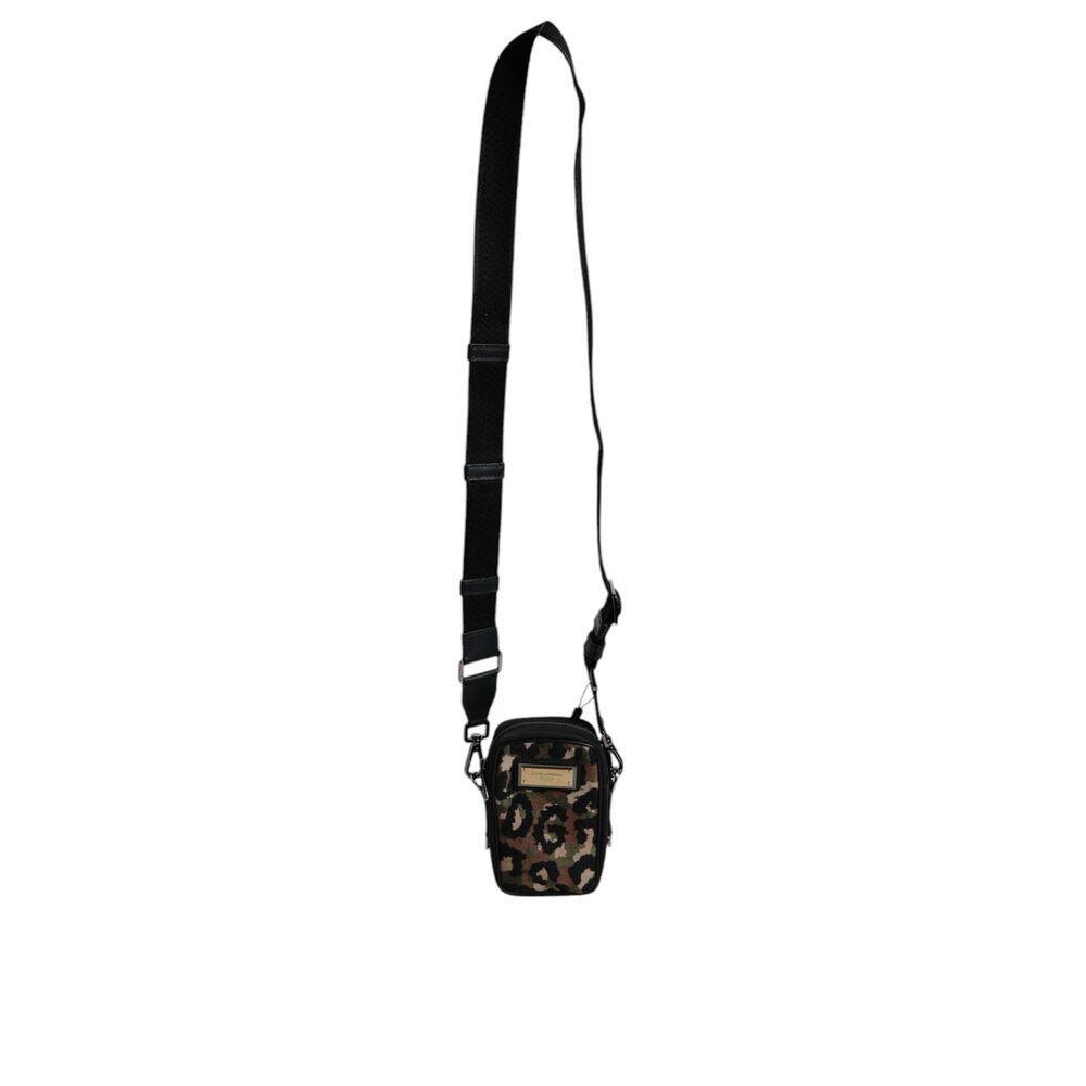 Dolce & Gabbana Dolce & Gabbana Multicolor Leopard Jacquard Logo Plaque Neck Size ONE SIZE - 7 Thumbnail