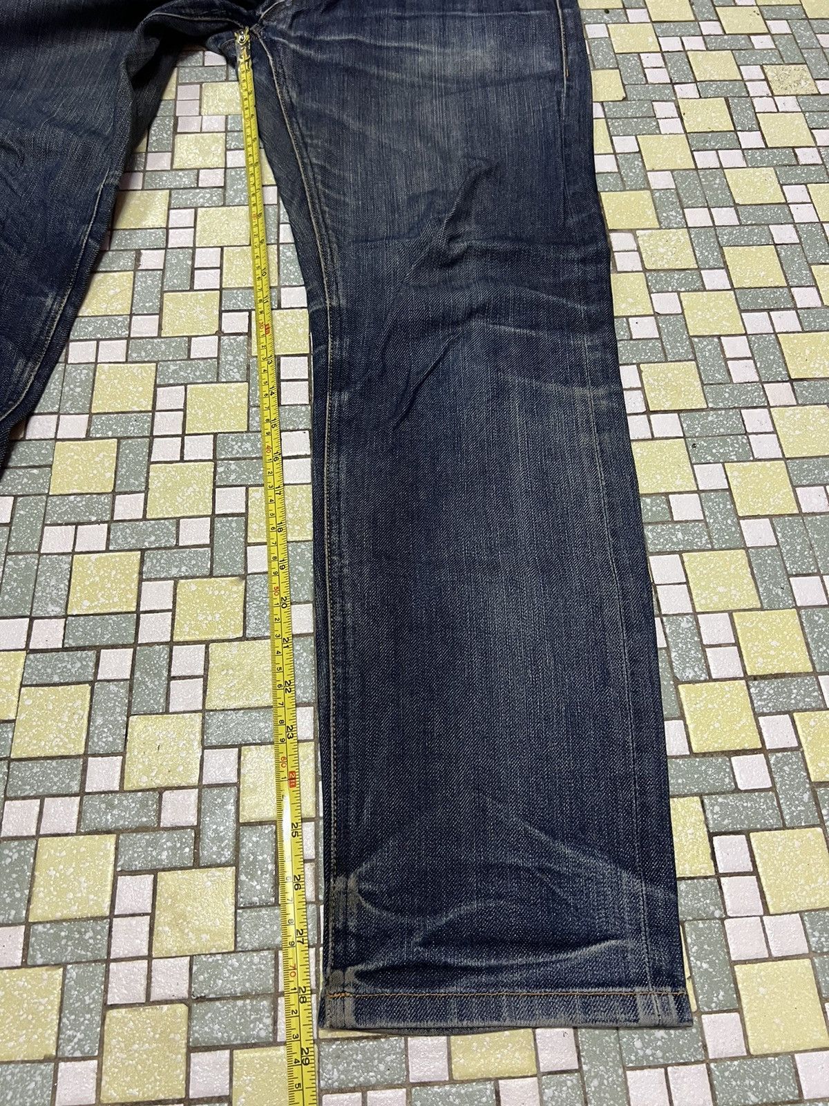 Jil Sander UNIQLO JIL SANDER Selvedge Distressed Denim Jeans Size US 32 / EU 48 - 16 Thumbnail