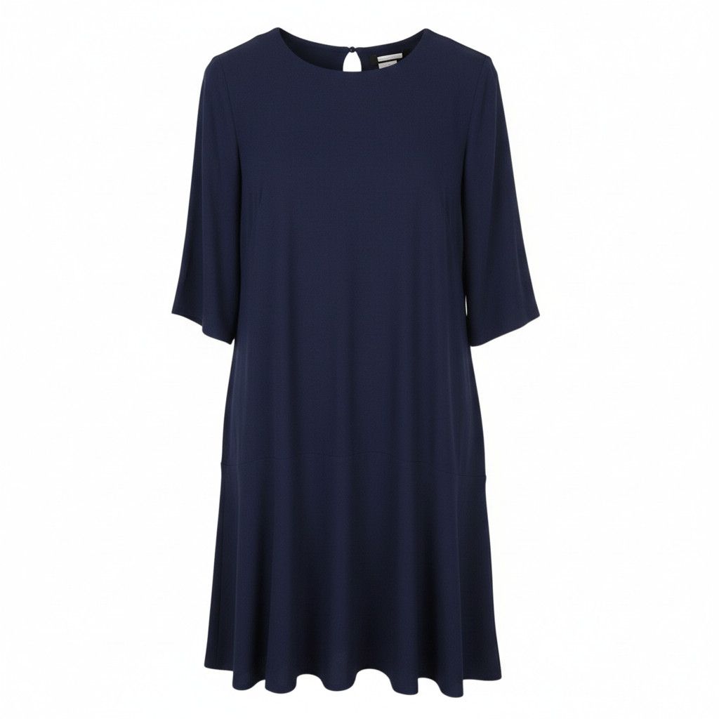 Max Mara WEEKEND EU36 Dark Blue 3/4 Sleeve Dress 88913 Size S / US 4 / IT 40 - 1 Thumbnail