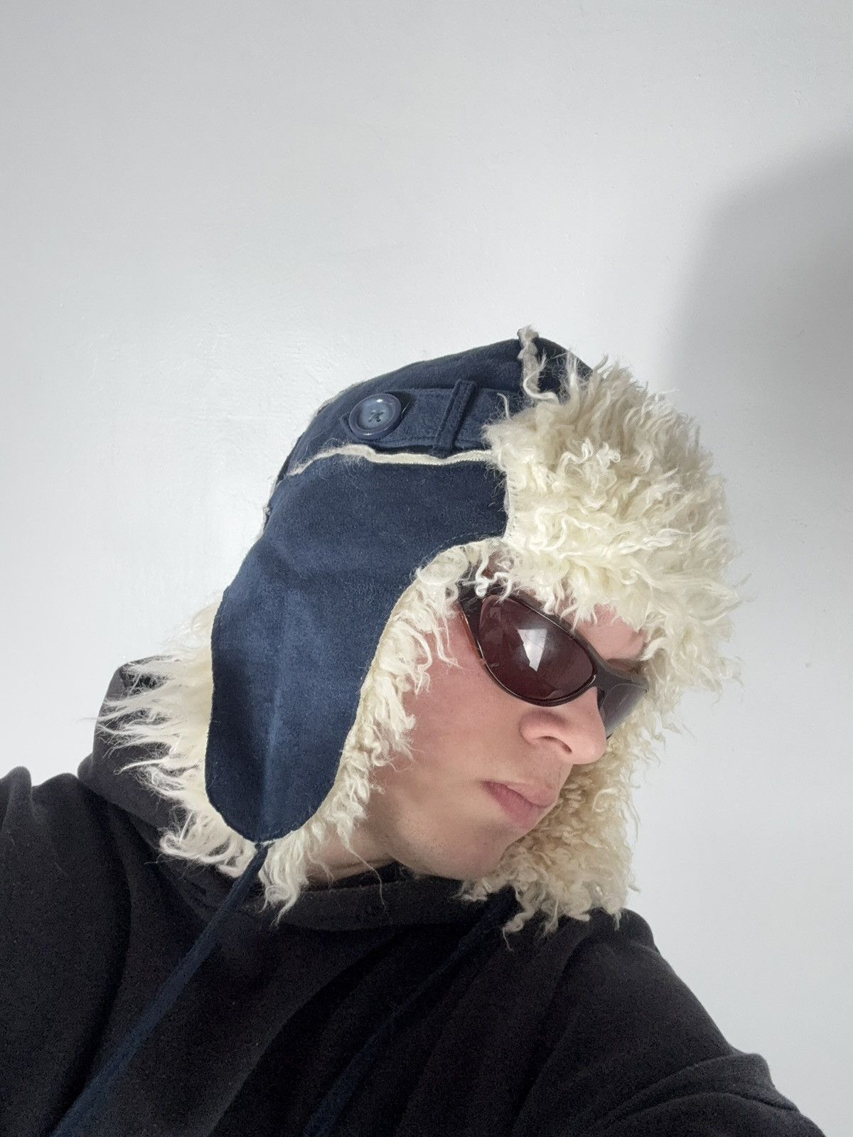 Le Grande Bleu (L.G.B.) Vintage Y2K Fuzzy Fur Ushanka Hat if six was nine LGB Style Size ONE SIZE - 11 Thumbnail