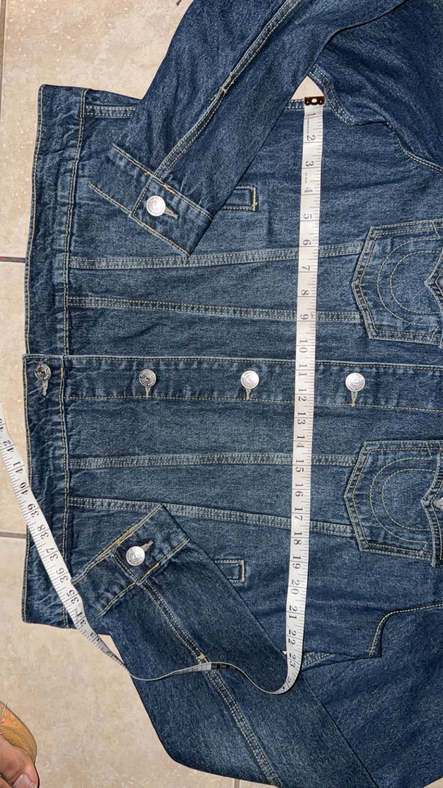 True Religion Men's TRUE RELIGION Denim JACKET Jeans XL New without tags Size US XL / EU 56 / 4 - 3 Thumbnail