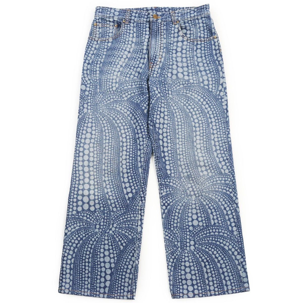 Louis Vuitton's SS23 washed wavy denim pants provide a unique
