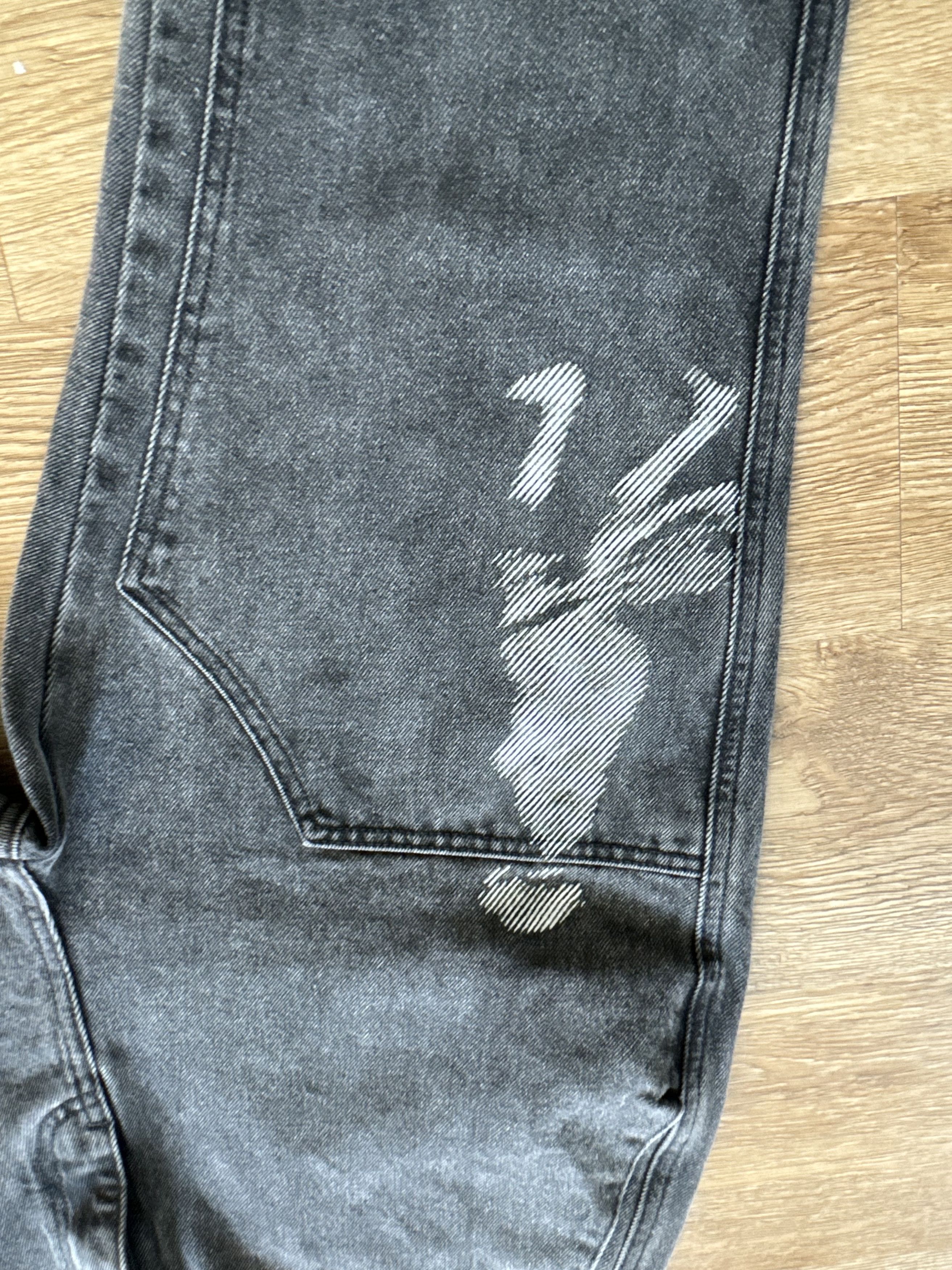Jean AMC * STUDIO Black Denim Jeans Size US 30 / EU 46 - 3 Thumbnail