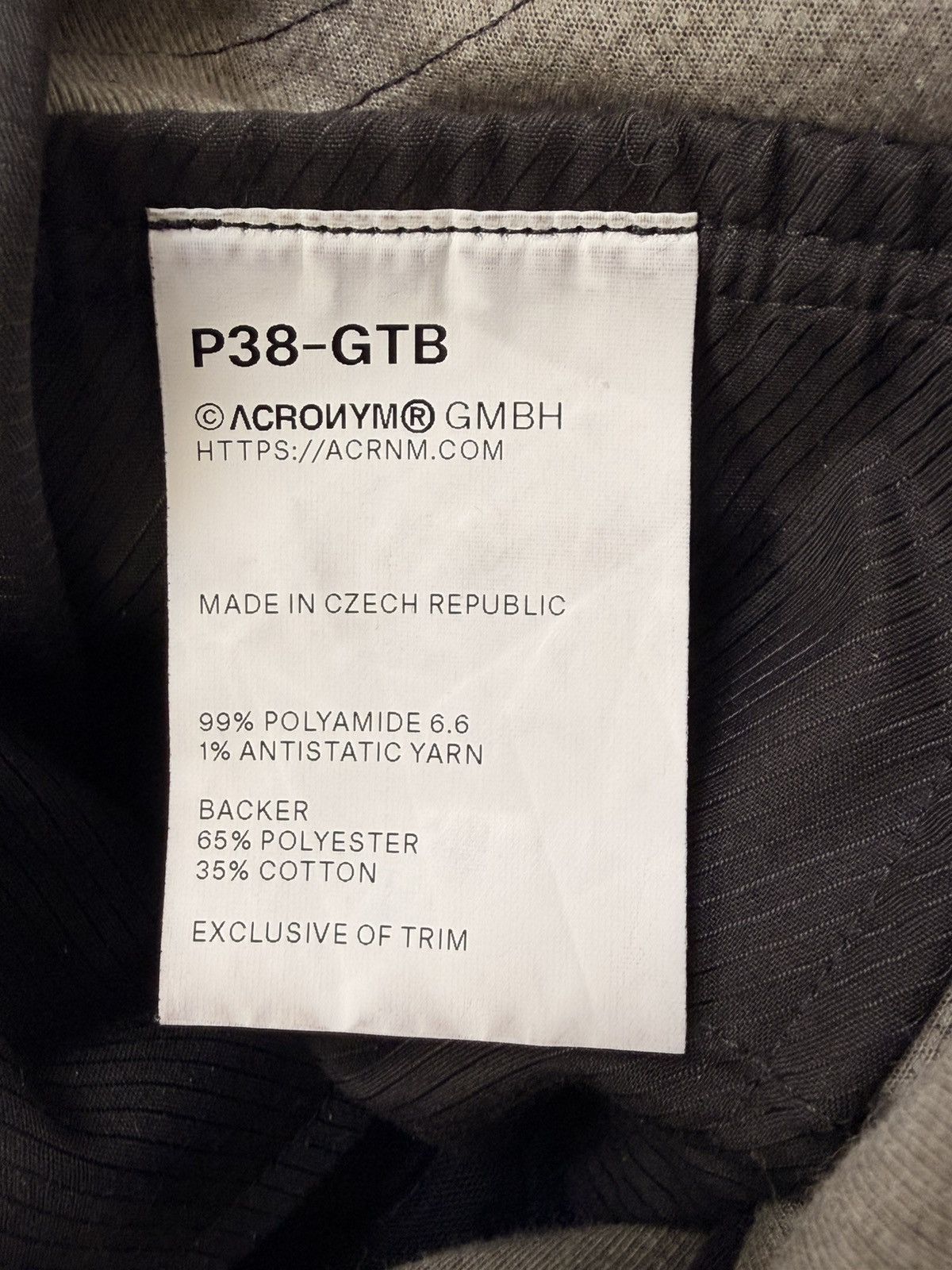 Acronym P38-GTB Size US 30 / EU 46 - 4 Thumbnail