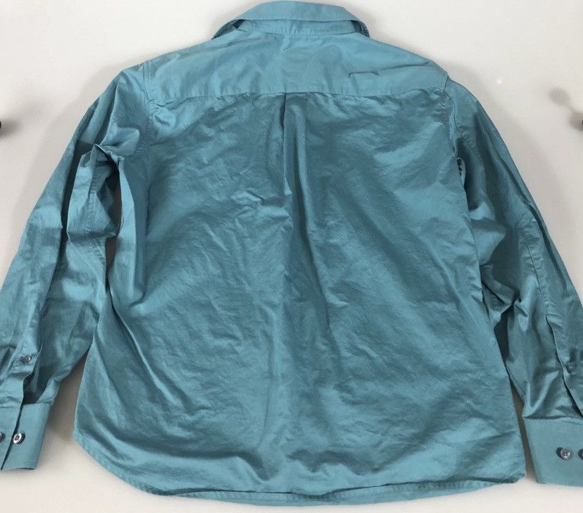 Armani Exchange Armani Exchange Sateen Turquoise Logo Embroidered Shirt L Size US L / EU 52-54 / 3 - 4 Thumbnail