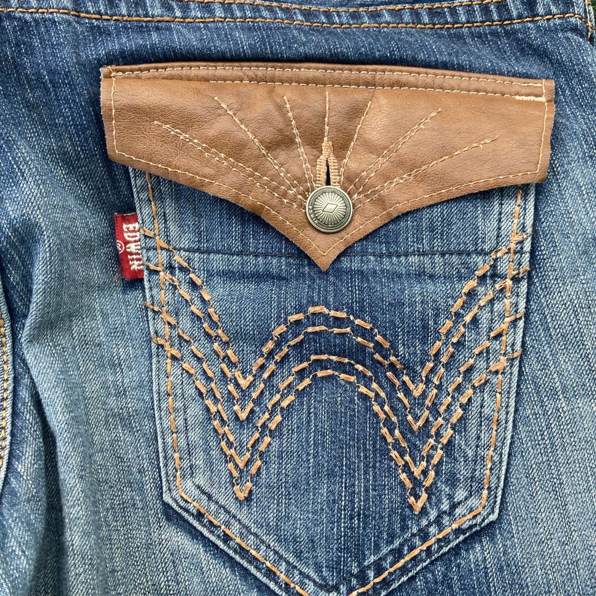 Edwin EDWIN XV FLARED RIPPED JEANS Size US 34 / EU 50 - 13 Thumbnail