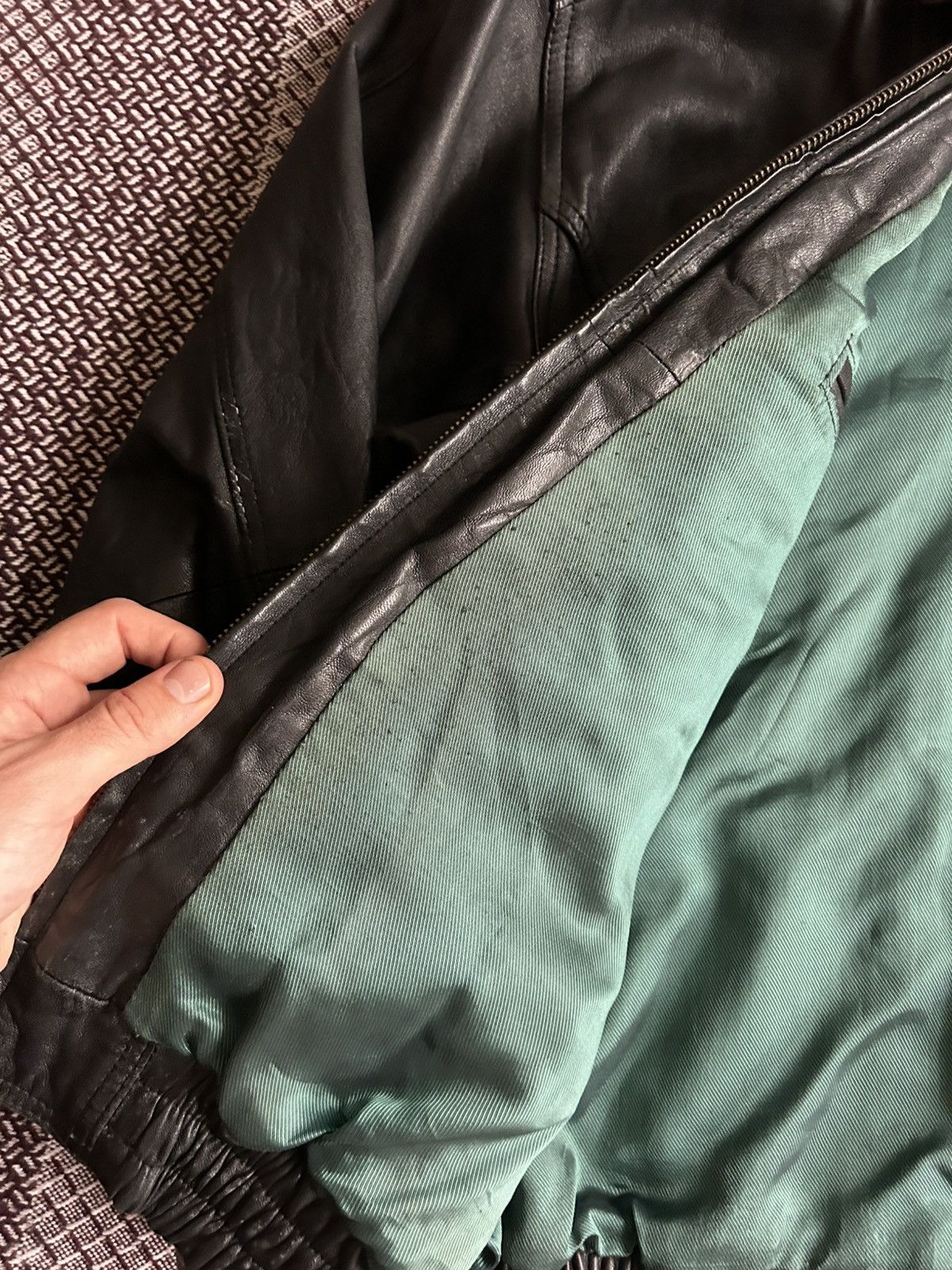 Angelo Litrico Vintage Leather Jacket Angelo Litrico Thrashed Solid Style Size US L / EU 52-54 / 3 - 13 Thumbnail