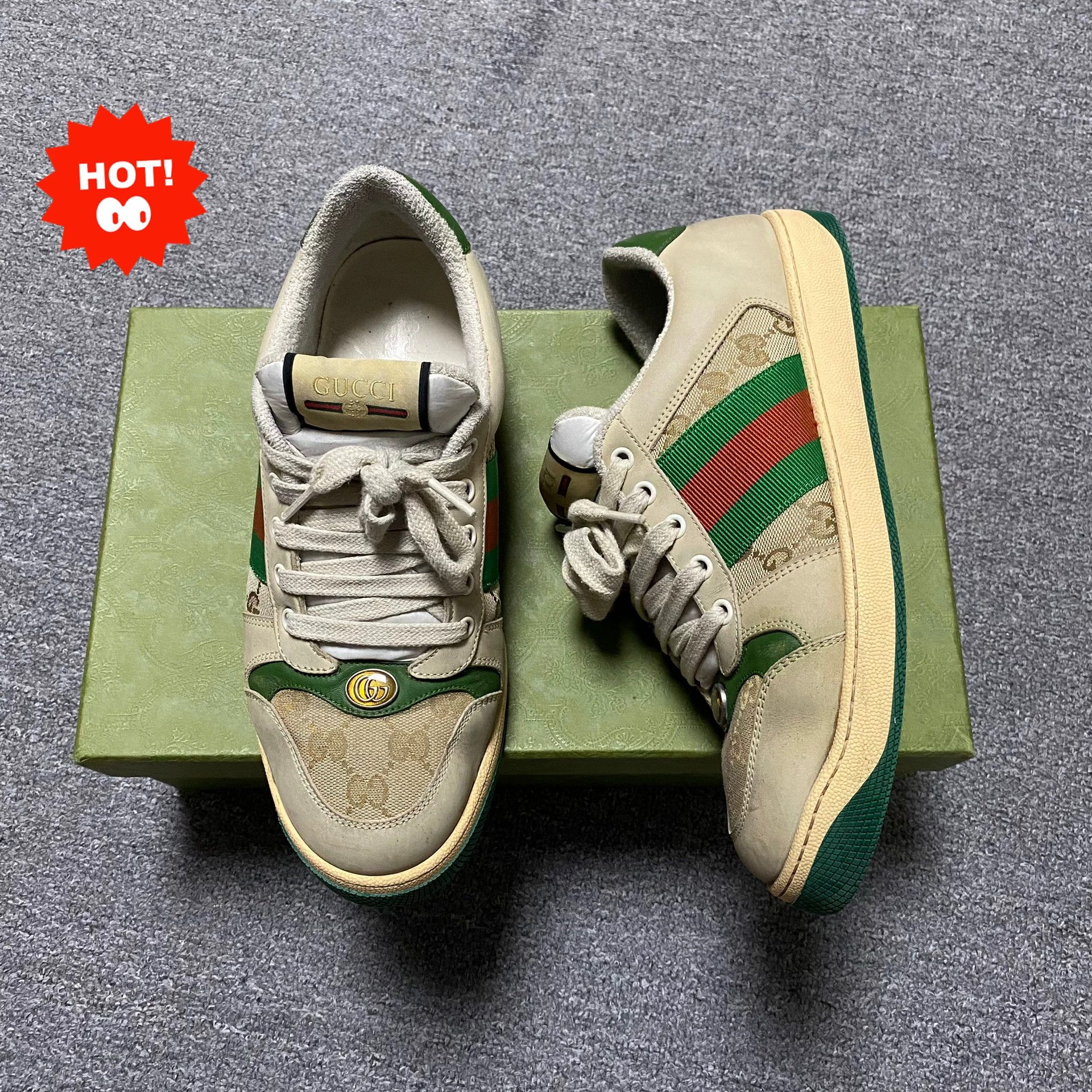 Gucci GUCCI Distressed Shoes Size US 7.5 / EU 40-41 - 1 Thumbnail
