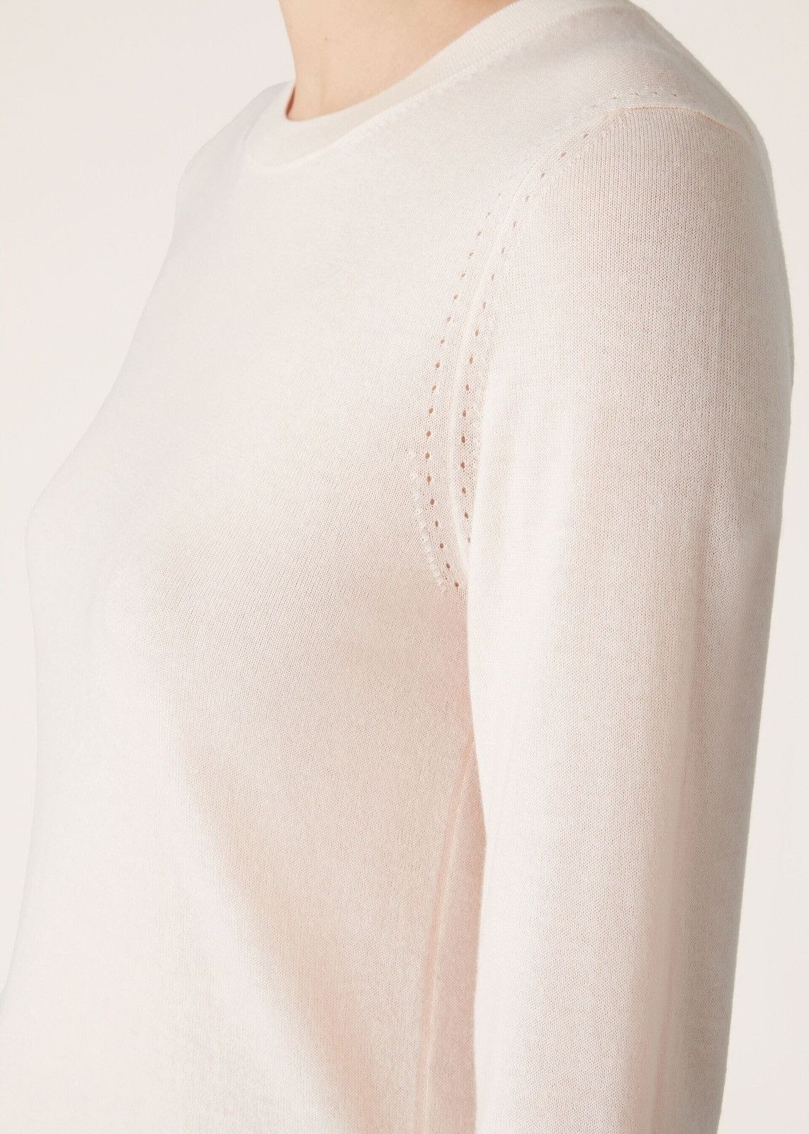 Loro Piana o1srvl11e0824 Piuma Cashmere Crewneck Sweater in Light Pink Size M / US 6-8 / IT 42-44 - 5 Thumbnail
