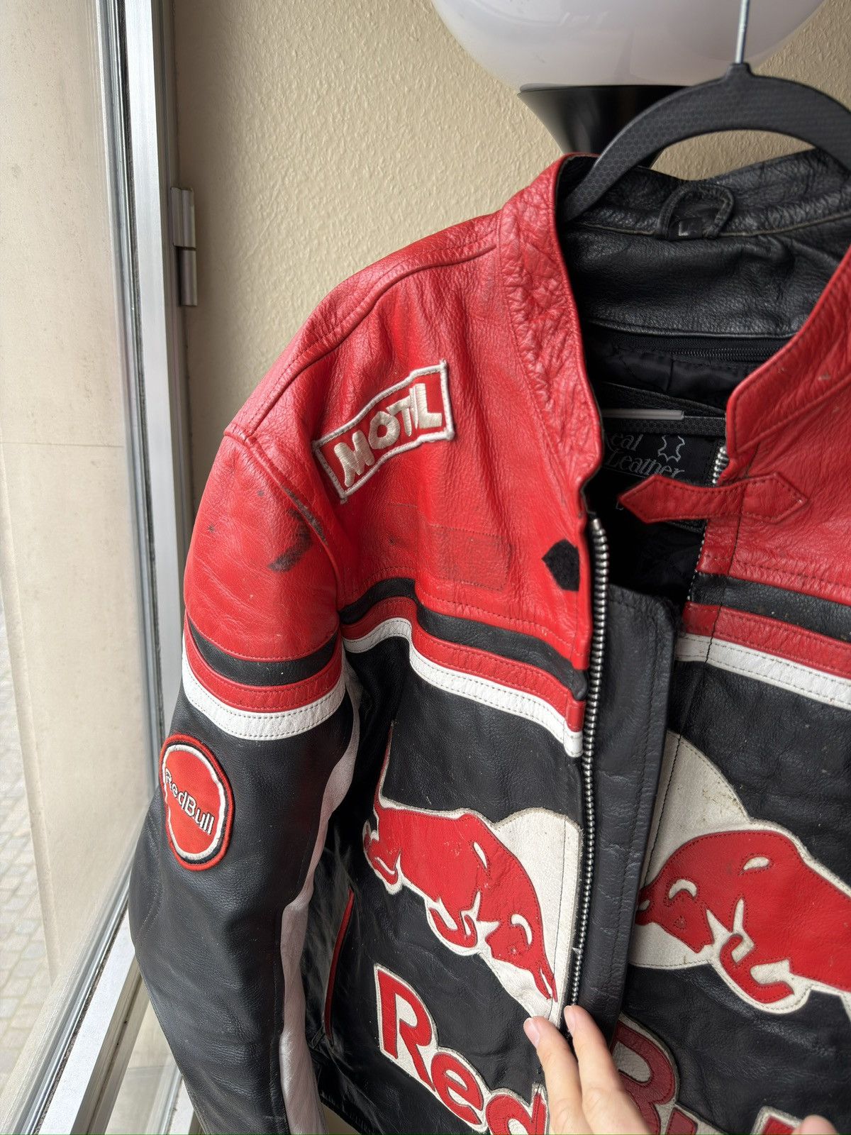 Red Bull Real leather red bull racing biker jacket Size US L / EU 52-54 / 3 - 10 Thumbnail