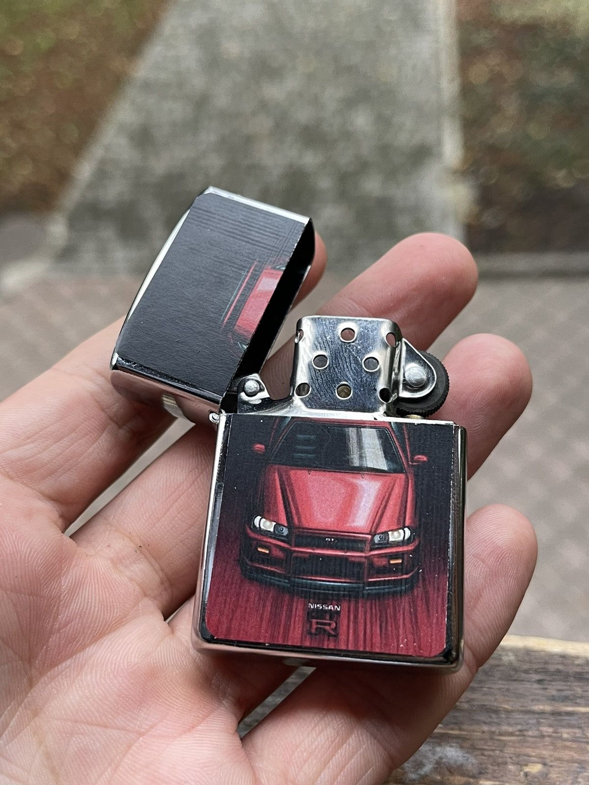 Vintage Vintage Nissan R red racing car 00s WORK cigarette lighter Size ONE SIZE - 2 Thumbnail