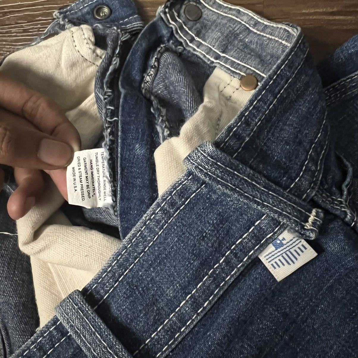 Vintage 1980s Carpenter Denim Zipper By Scovill USA Jeans Size US 27 - 7 Thumbnail