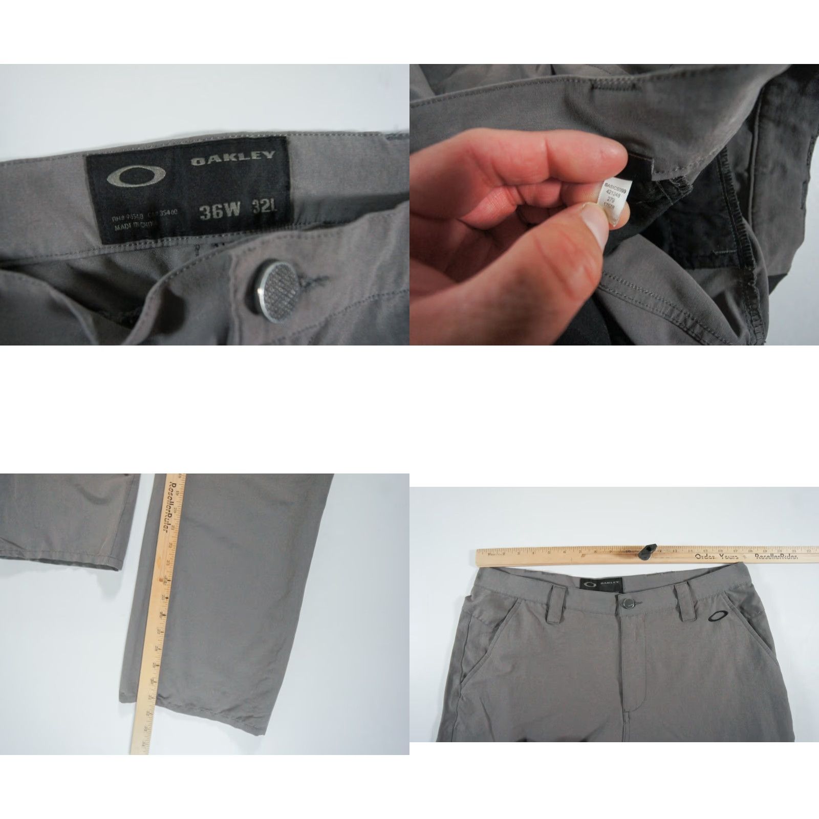 Oakley Oakley Mens Pants Chino Straight 36x32 Gray Lightweight Stretch Casual Outdoor Size US 36 / EU 52 - 8 Thumbnail