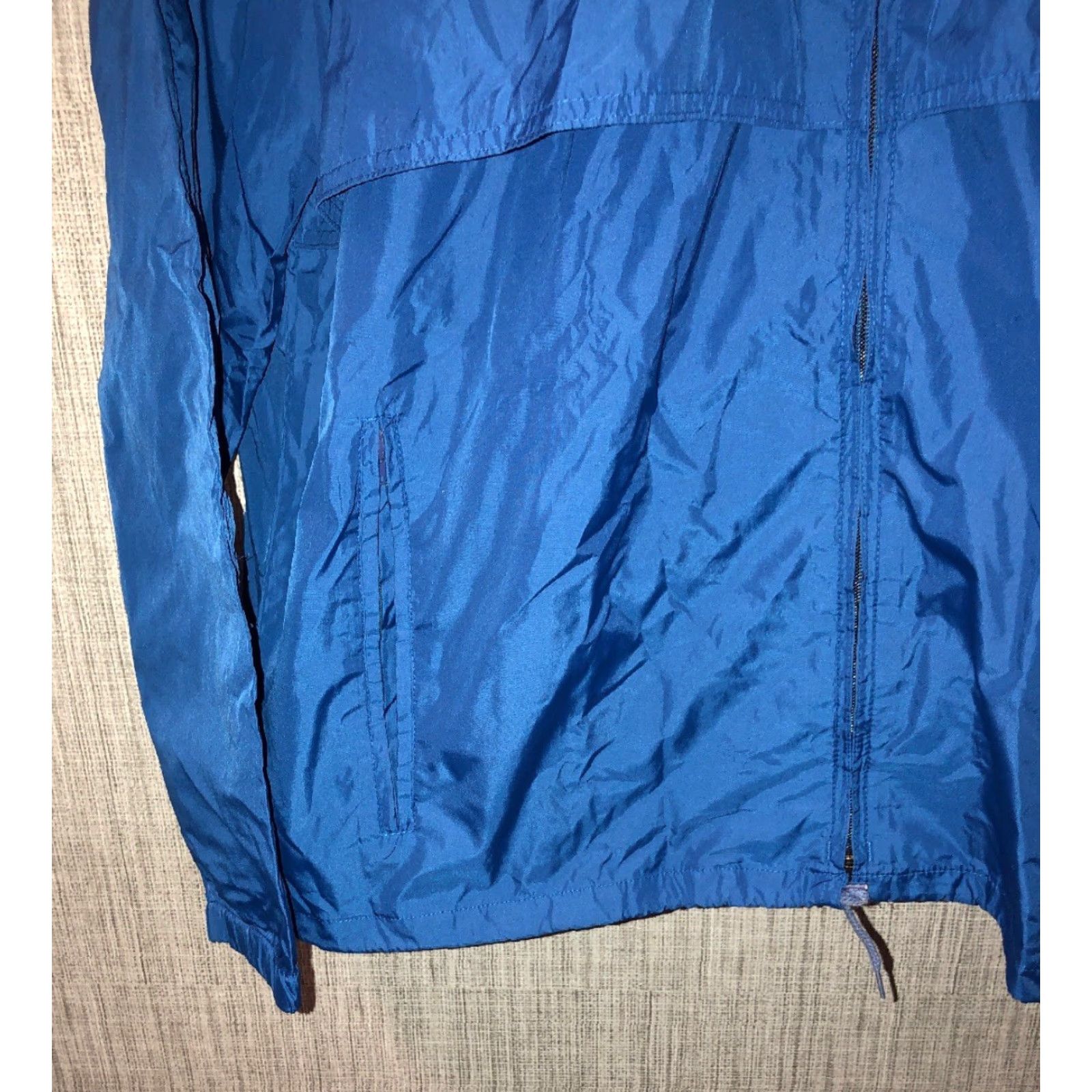 Vintage VINTAGE Woolrich Jacket Windbreaker The Teton Full Zip Hooded Nylon Blue L Men 90s Size US L / EU 52-54 / 3 - 3 Thumbnail