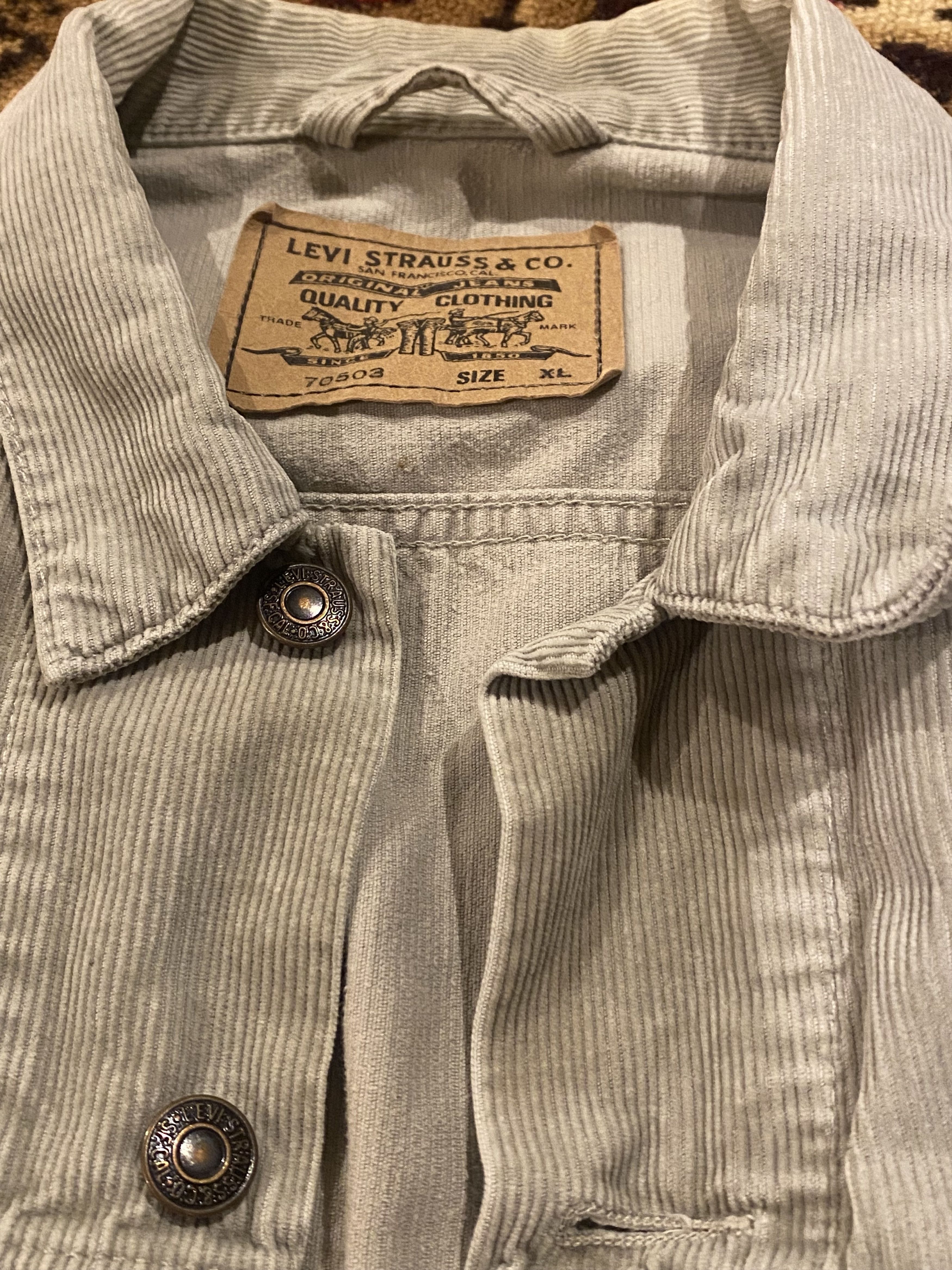 Levi's Vintage Clothing × Vintage Levi’s Vintage Velvet Jacket 70503 / 95s Levi’s Jeans Size US XL / EU 56 / 4 - 7 Thumbnail