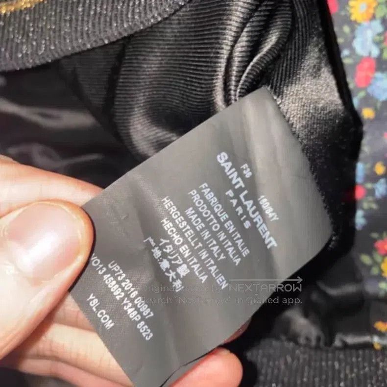 Saint Laurent Paris Saint Laurent Paris All-over printed floral gold edge sequ Size XS / US 0-2 / IT 36-38 - 4 Thumbnail