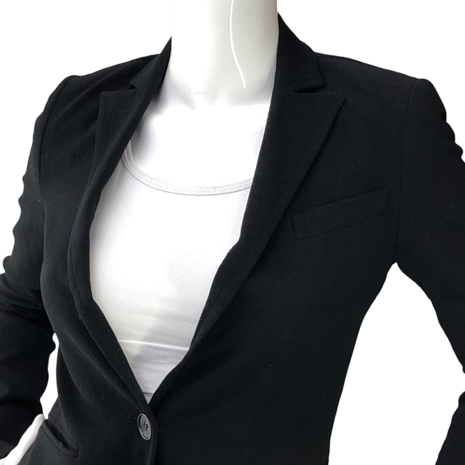 Theory Theory Women Size 0 Blazer Single Breasted Vintage Black Size XS / US 0-2 / IT 36-38 - 2 Thumbnail