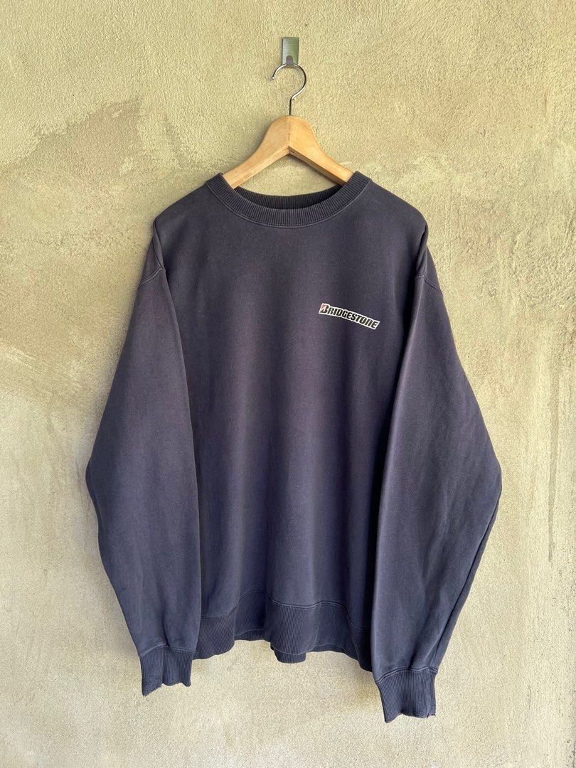 Vintage Vintage Bridgestone Racing Motorsport Sweatshirt Size US M / EU 48-50 / 2 - 2 Thumbnail