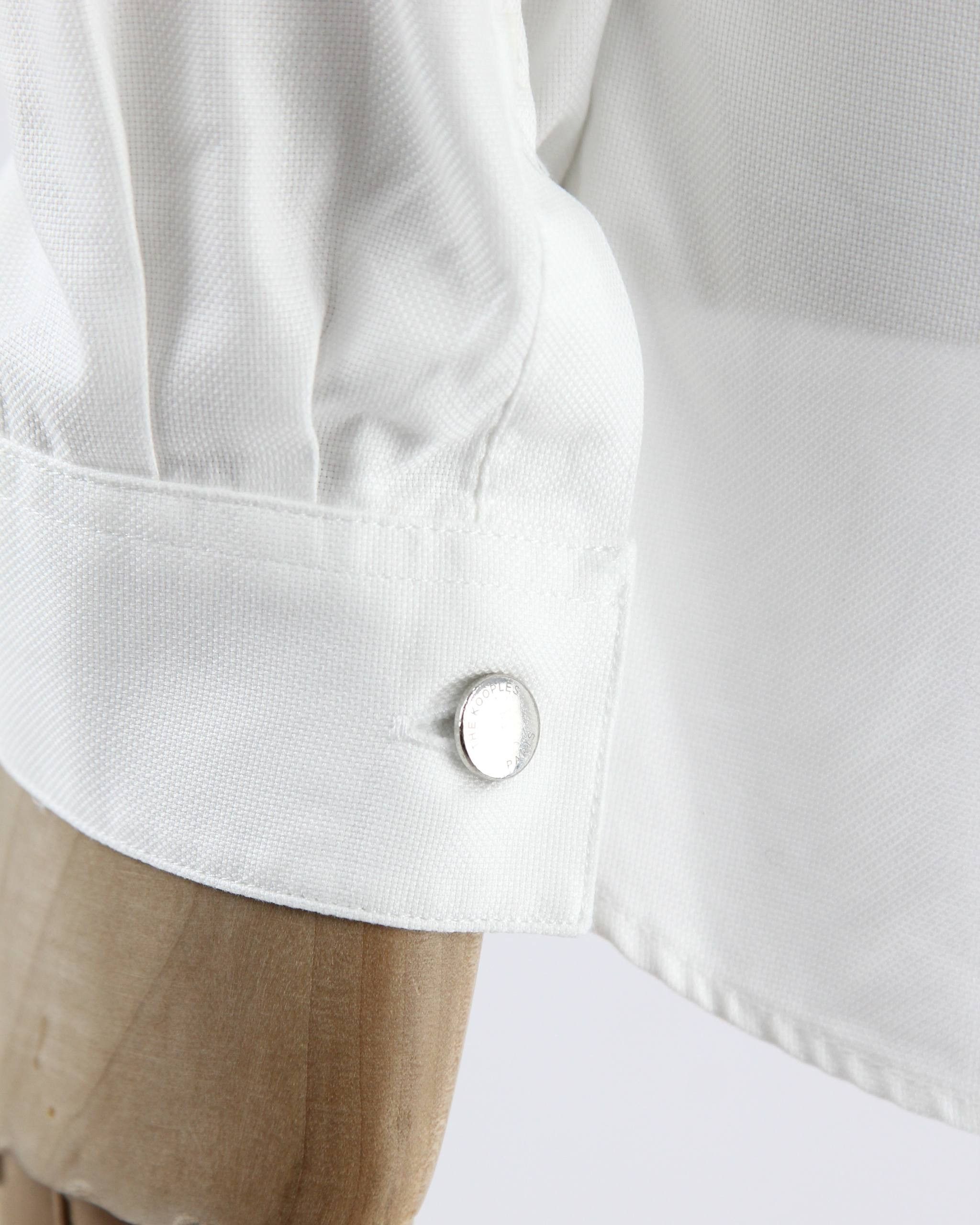 The Kooples THE KOOPLES PARIS White Slim Shirt Size US M / EU 48-50 / 2 - 4 Thumbnail