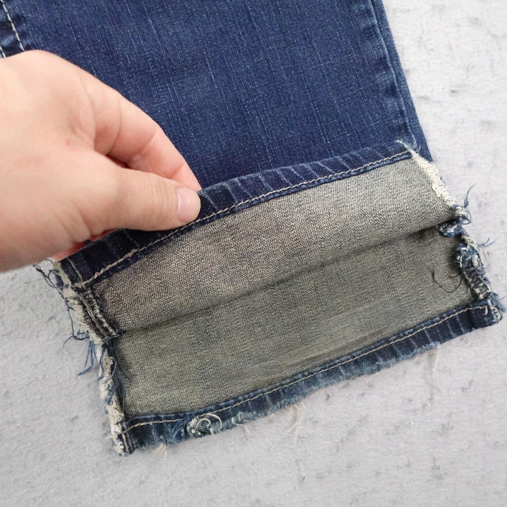 Denime Cinch Sawyer Jeans Mens 30x32 Blue Denim Straight 5-Pocket Western Whisker Faded Size US 30 / EU 46 - 7 Thumbnail