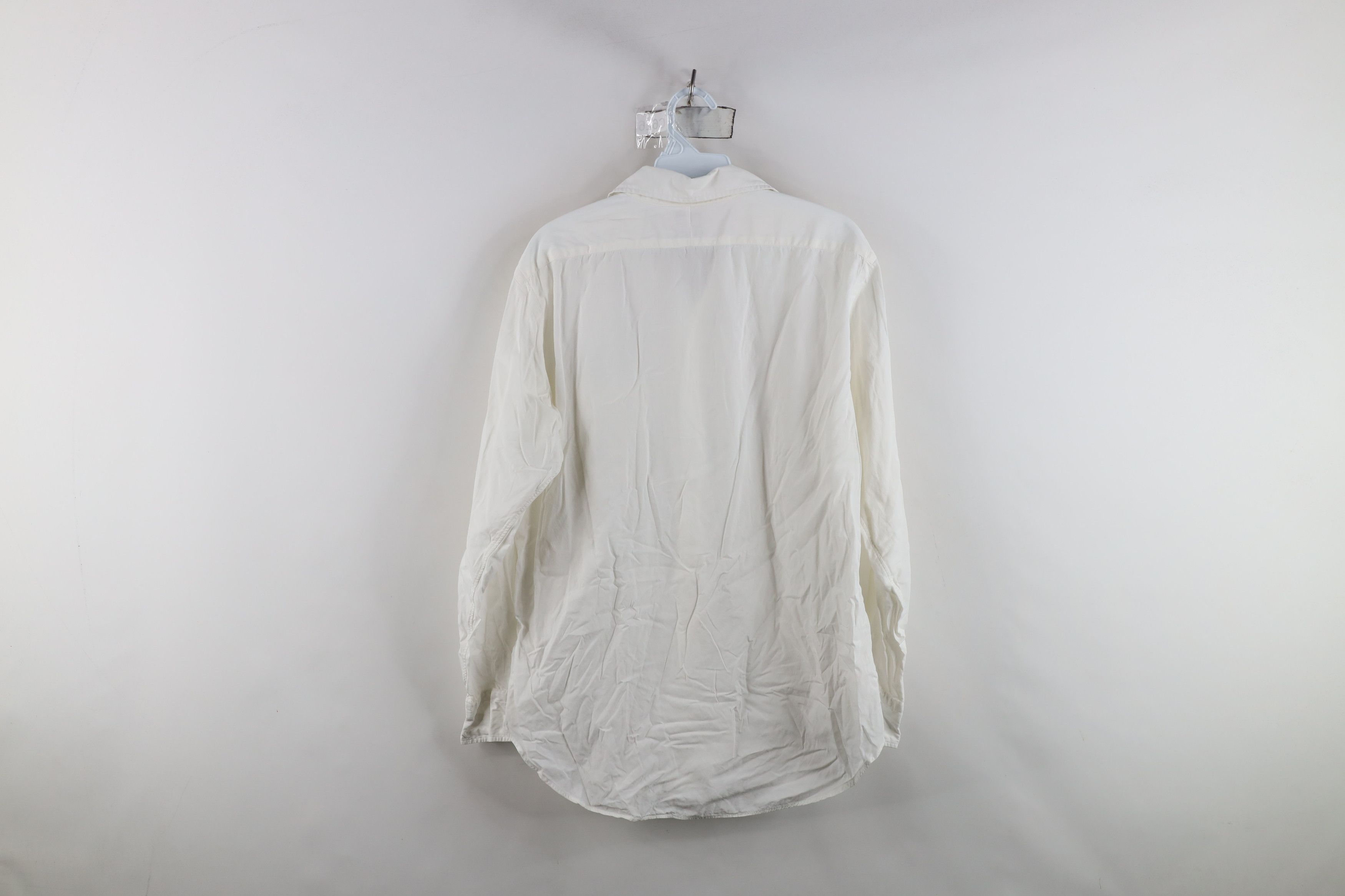 Vintage Vintage 70s 80s Streetwear Collared Button Shirt White USA Size US M / EU 48-50 / 2 - 11 Thumbnail
