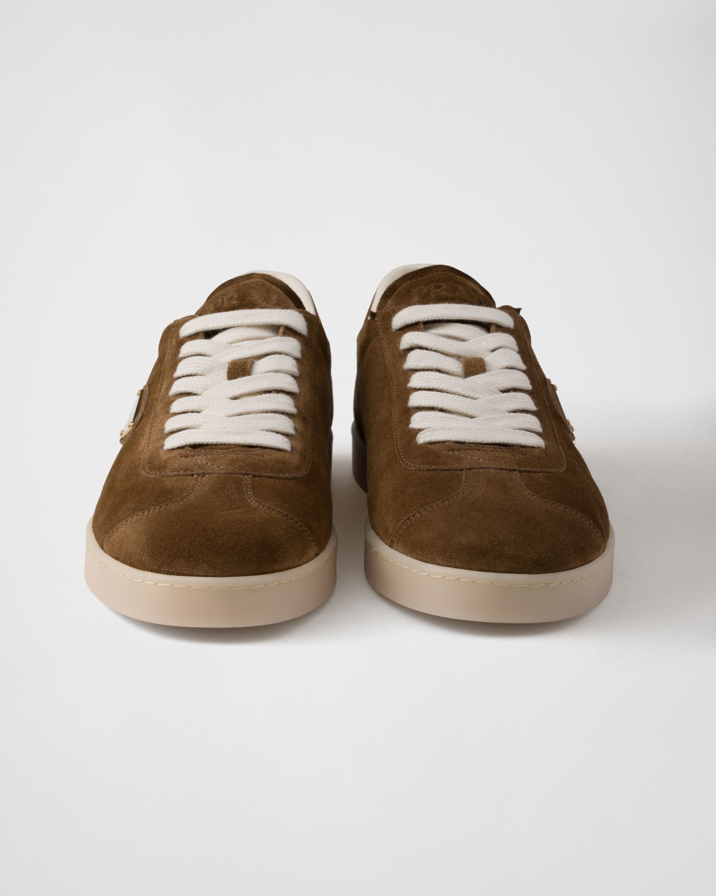 Prada o1mt1gz0325 Lane Suede Sneakers in Brown Size US 10.5 / EU 43-44 - 4 Thumbnail