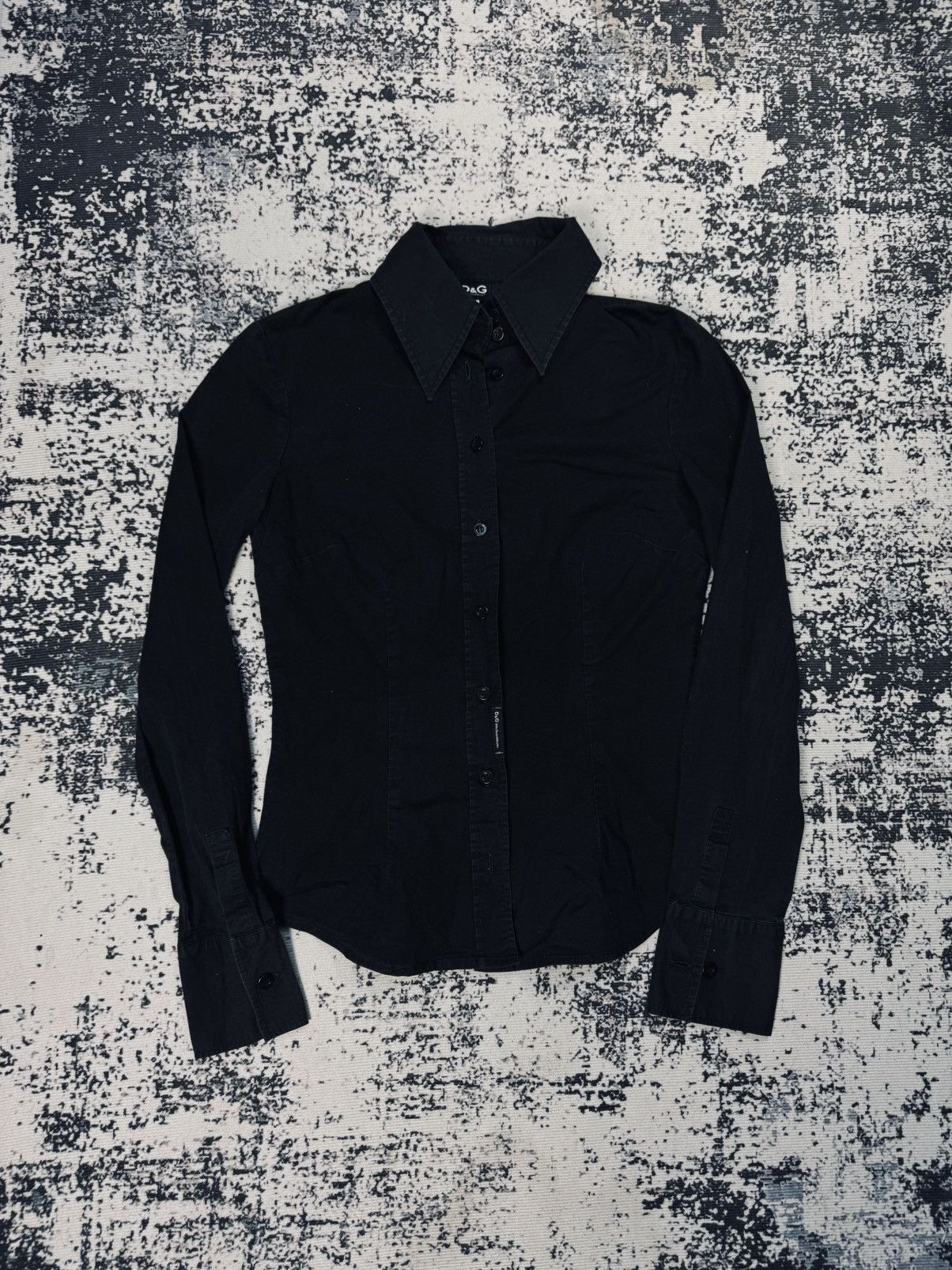 Dolce & Gabbana × Vintage Dolce & Gabbana Shirt black womens M vintage Size US M / EU 48-50 / 2 - 1 Thumbnail
