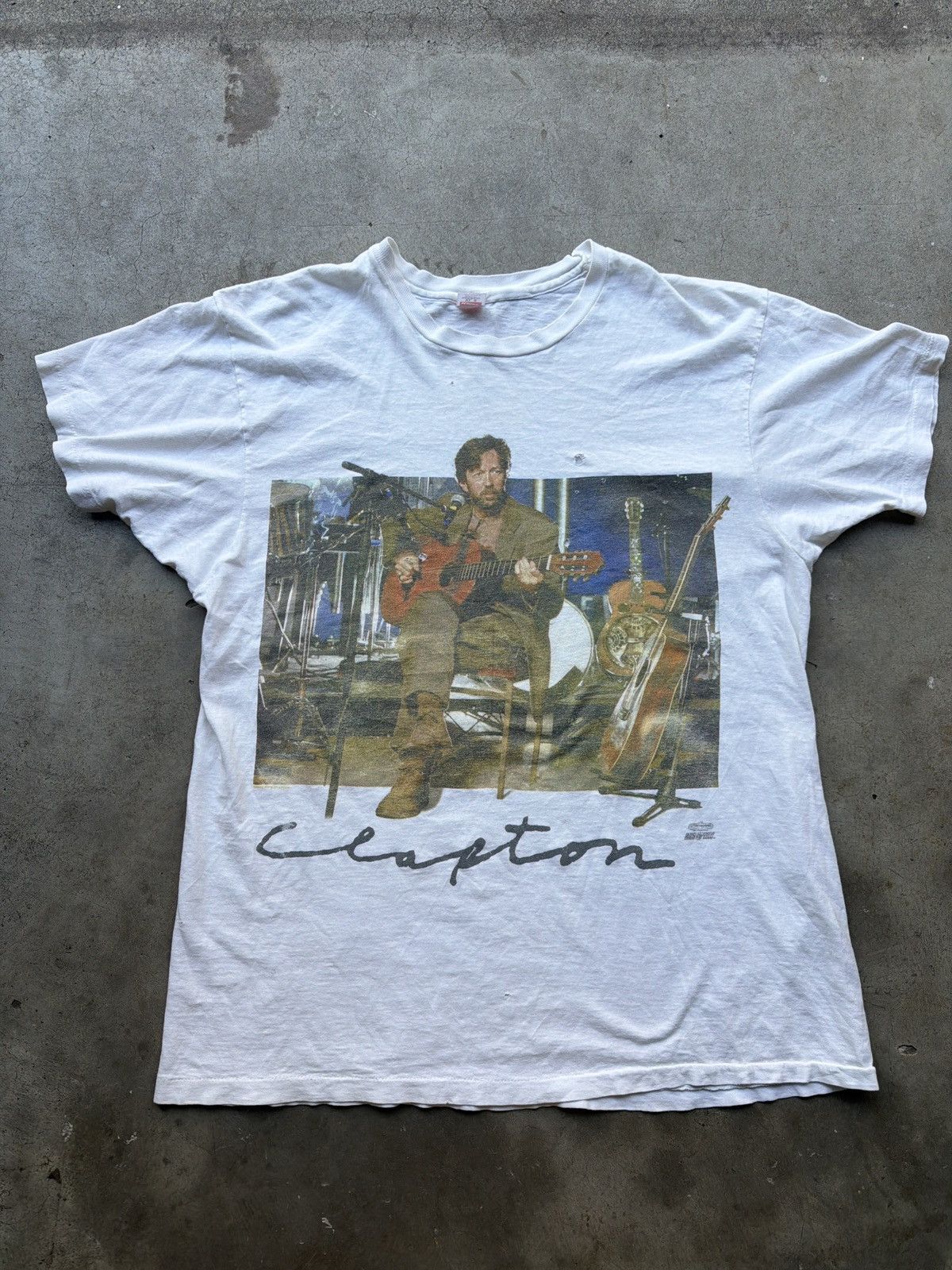 Vintage Vintage 90s Eric Clapton Unplugged T Shirt Size XL Size US XL / EU 56 / 4 - 1 Thumbnail