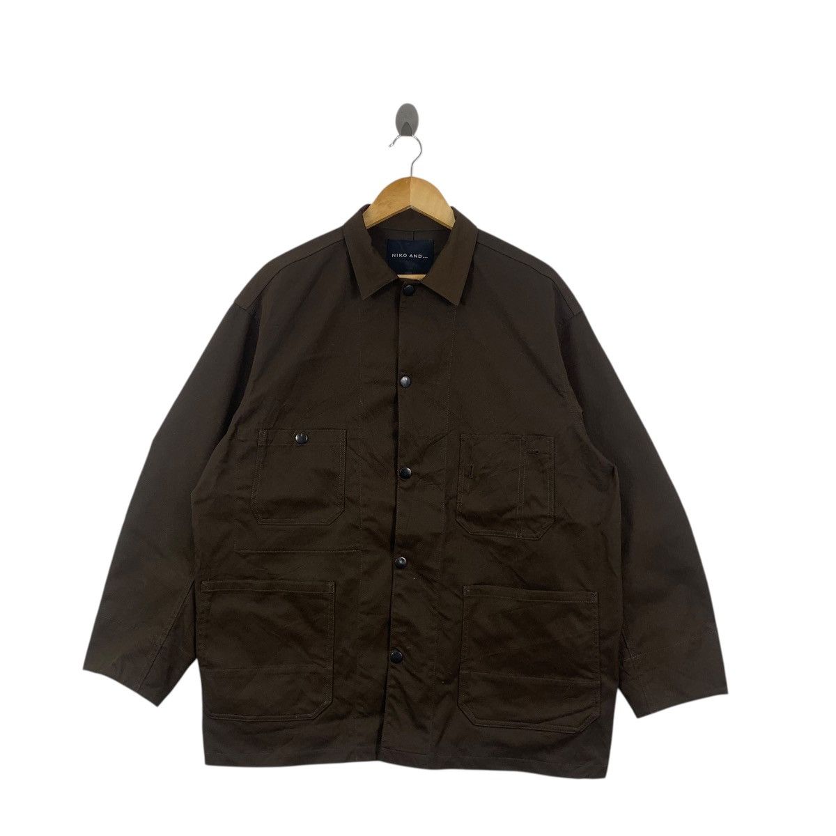 Other NIKO AND … JAPAN Collection Chore Worker Brown Jacket Parka Size US L / EU 52-54 / 3 - 4 Thumbnail