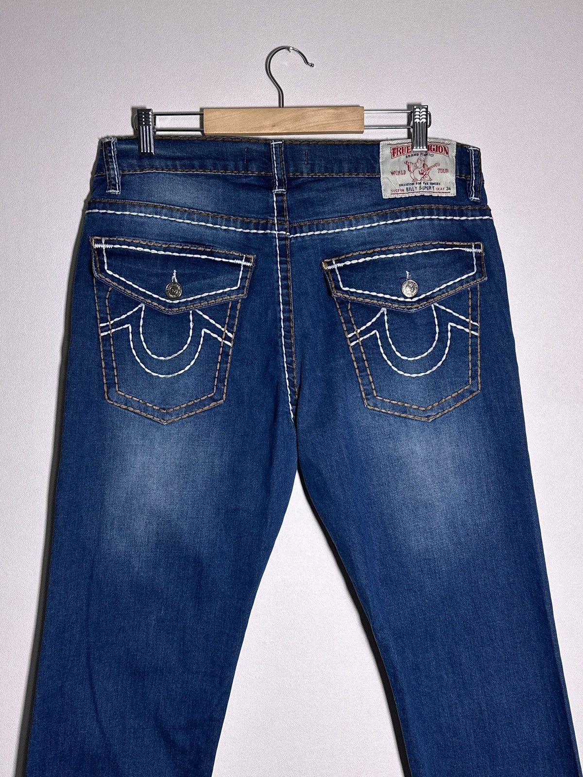 True Religion True Religion Vintage Y2K Super T Jeans Size US 36 / EU 52 - 3 Thumbnail