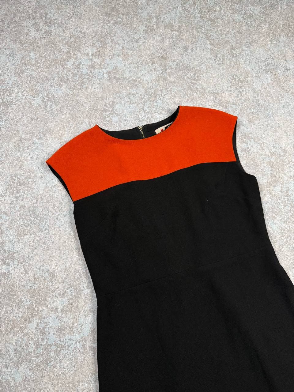 Marni Marni Colorblock Black Orange Shift Dress Size S / US 4 / IT 40 - 2 Thumbnail