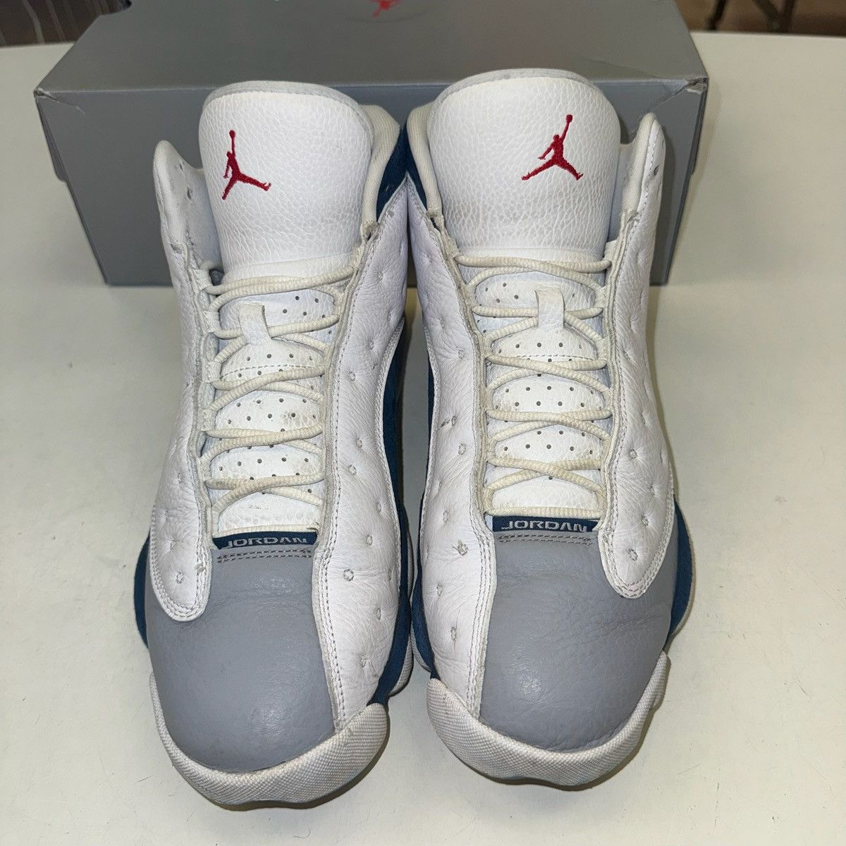 Jordan Brand Size 12.5 -Nike Air Jordan 13 Retro French Blue (414571-164) Size US 12.5 / EU 45-46 - 4 Thumbnail